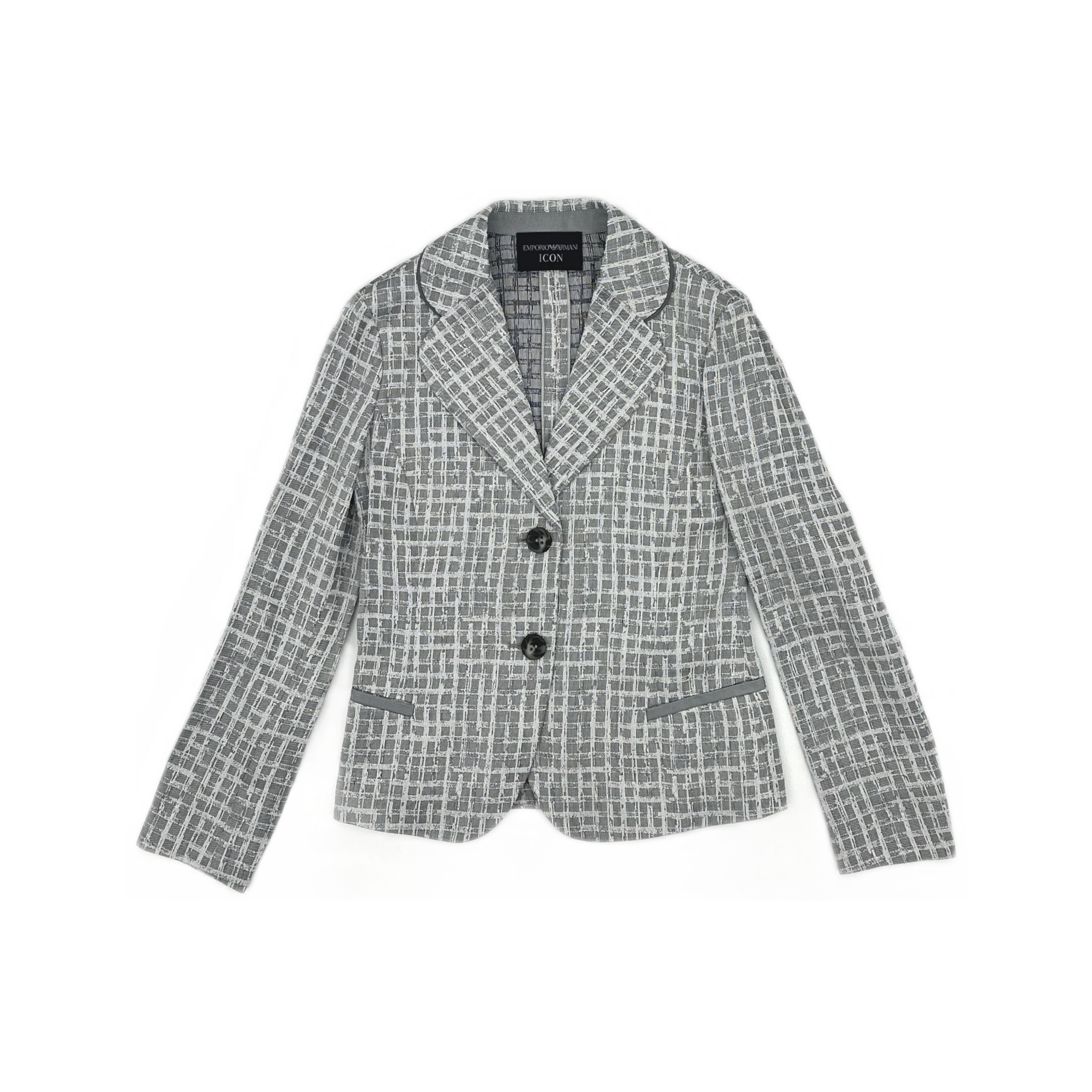 Emporio Armani Emporio Armani Icon Checkered Blazer Size 36 Size XS / US 0-2 / IT 36-38 - 1 Thumbnail