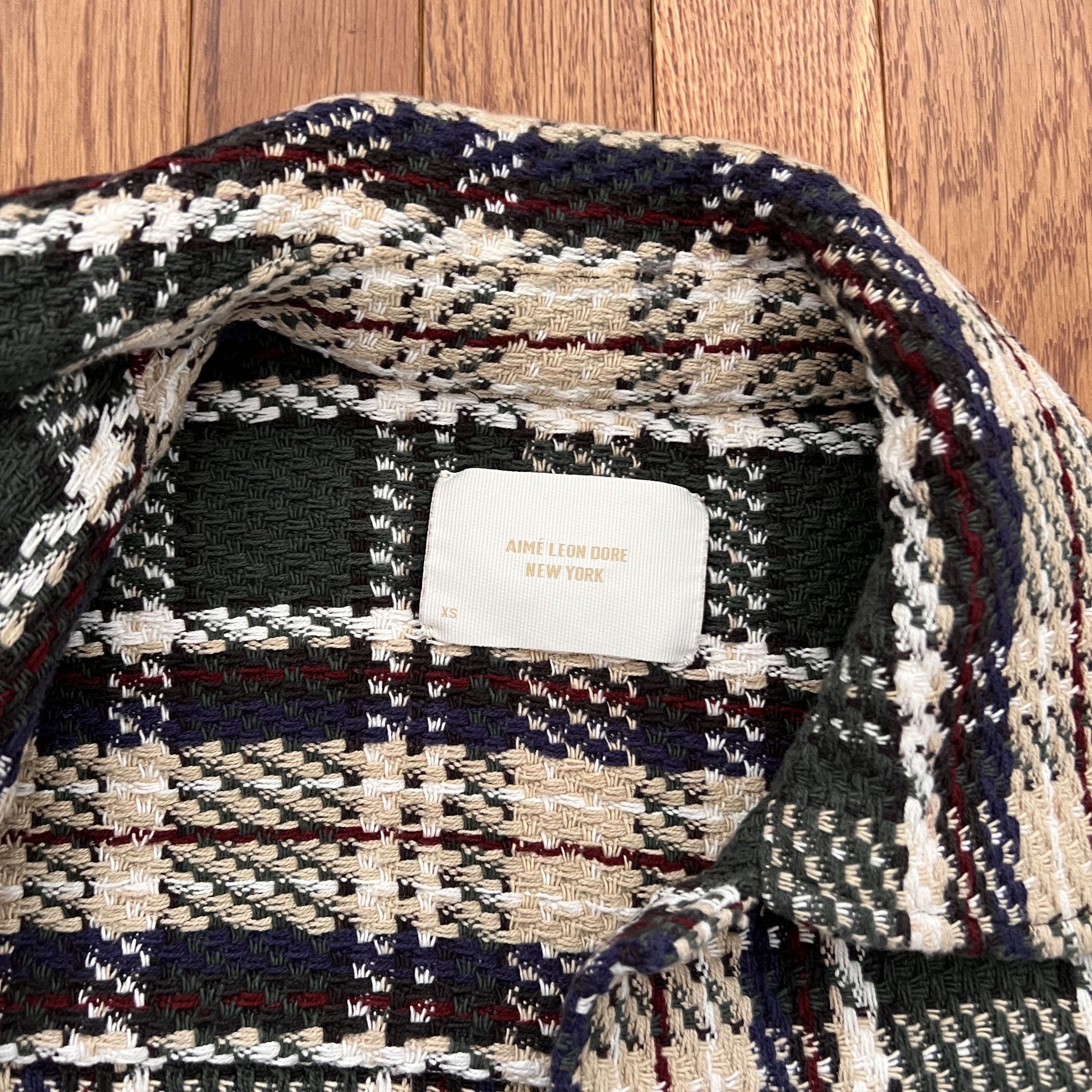 Aime Leon Dore Aime Leon Dore/ALD Woven Plaid Overshirt Green/White XS Size US XS / EU 42 / 0 - 8 Thumbnail