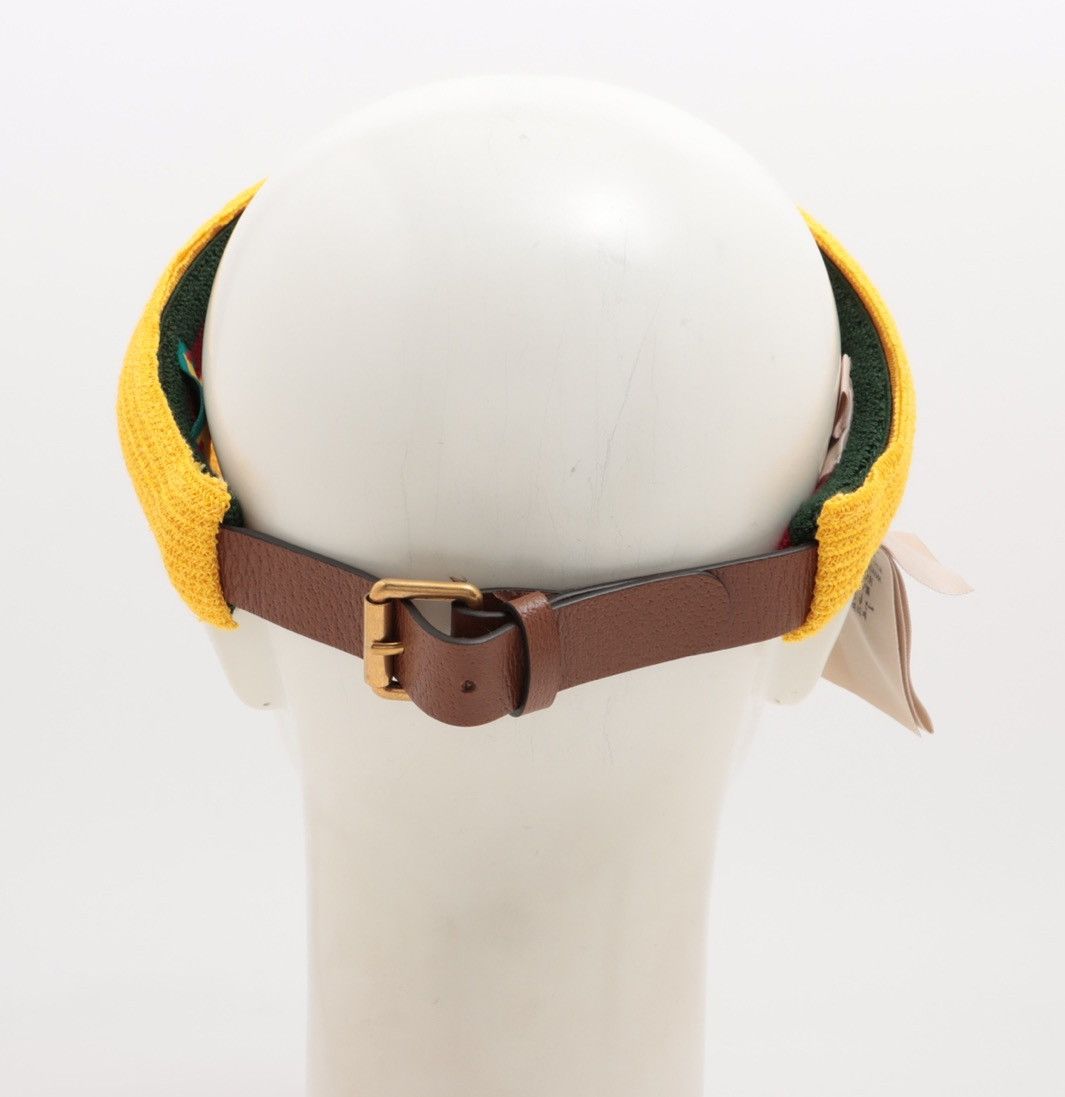 Gucci Gucci x Adidas 2022 Yellow straw visor Size ONE SIZE - 3 Thumbnail