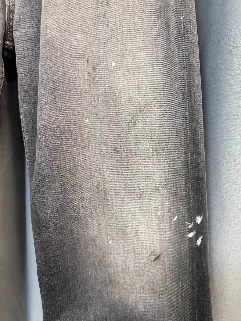 Acne Studios acne studios Black wide-leg jeans stained with ink and dir Size US 26 / EU 42 - 6 Thumbnail