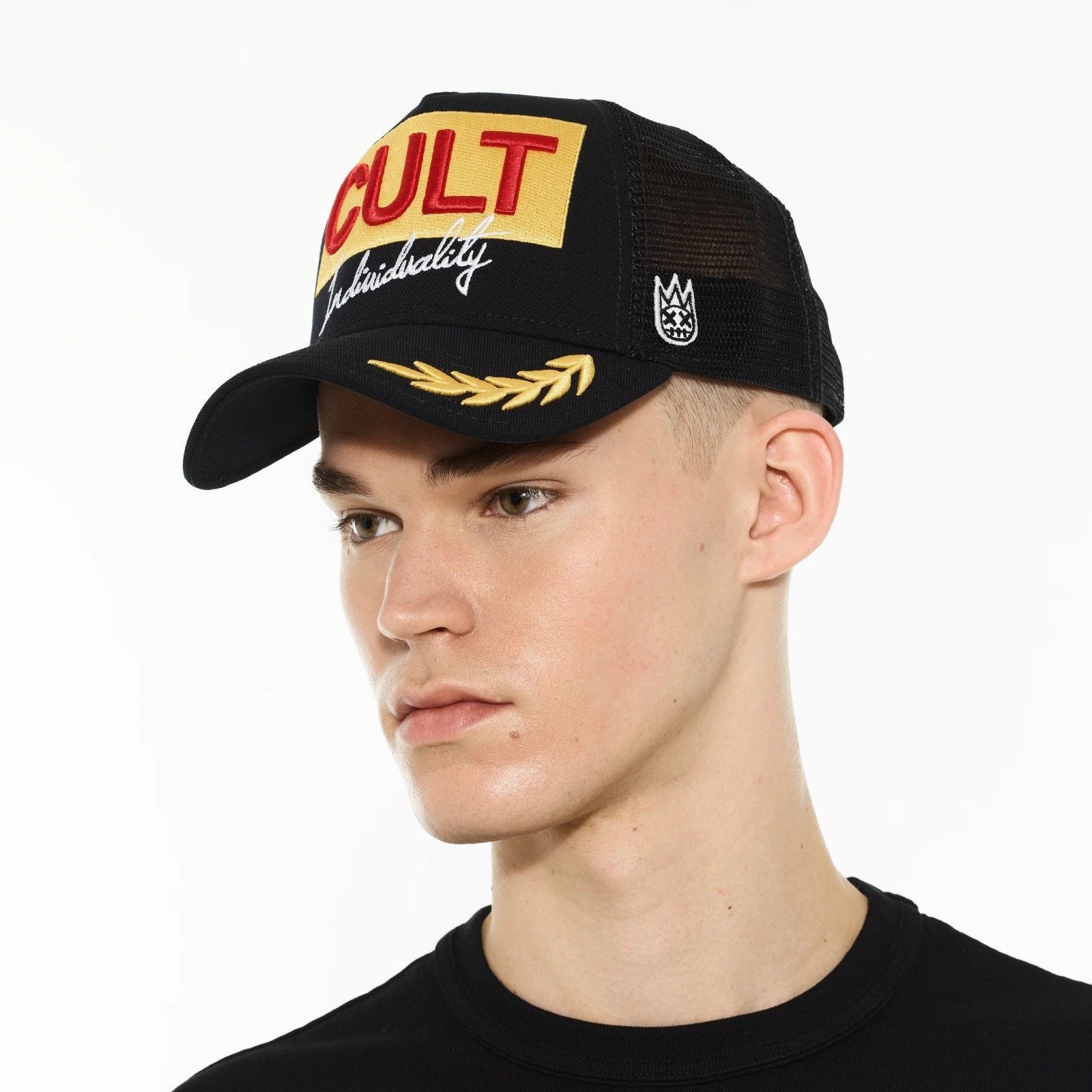 Cult Of Individuality Cult of Individuality Trucker Hat 3D Embroidered Cult Racing Size ONE SIZE - 6 Thumbnail