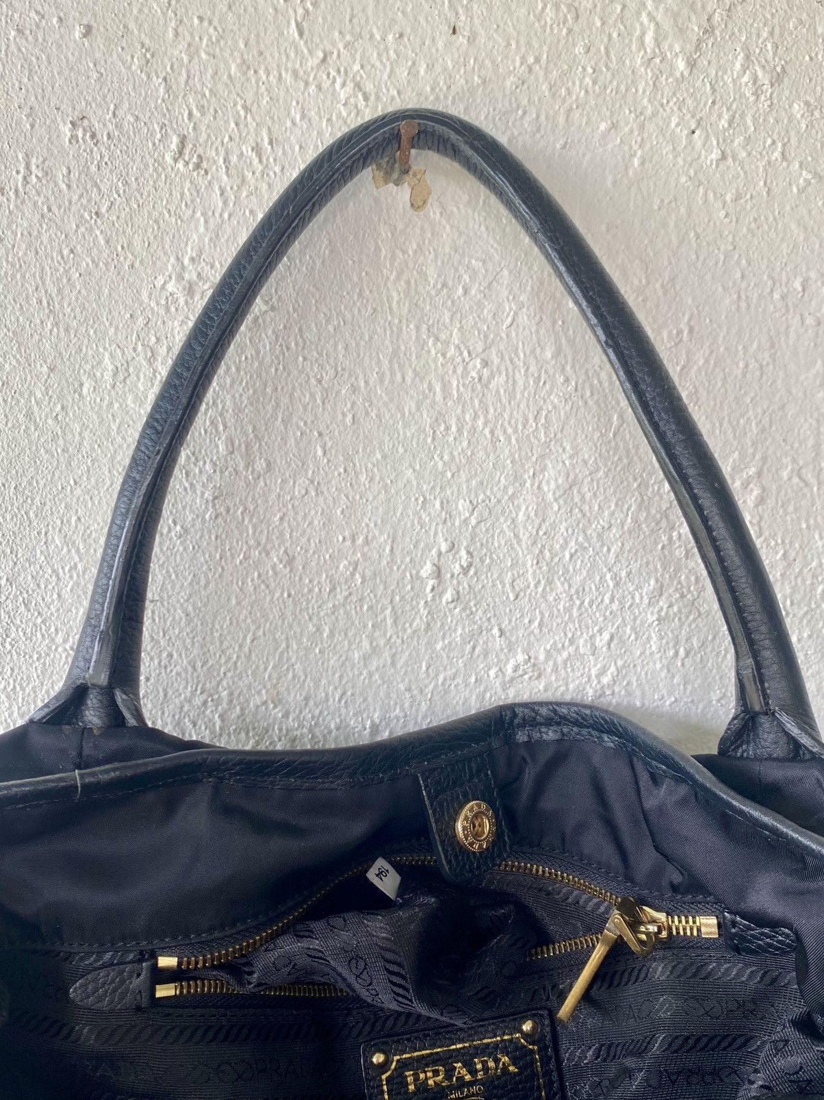 Prada PRADA Made In Italy Shoulder Bag material Leather and nylon Size ONE SIZE - 22 Thumbnail