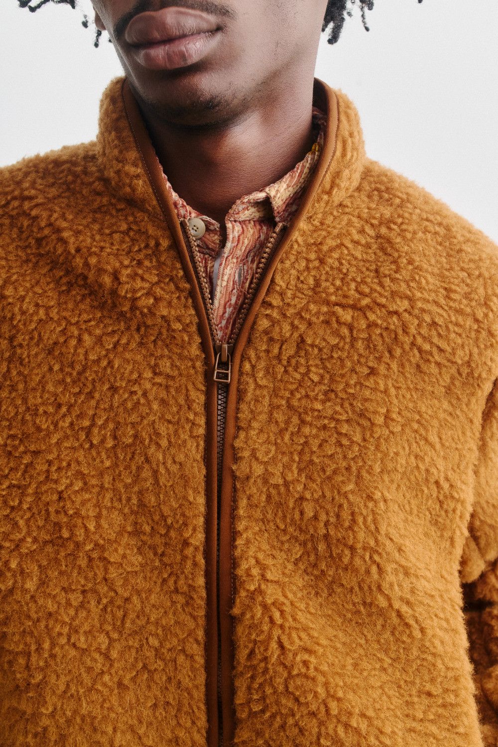 A Kind Of Guise 💚 AW23 A Kind Of Guise Floki Fleece Jacket Caramel NEW Size US M / EU 48-50 / 2 - 5 Thumbnail