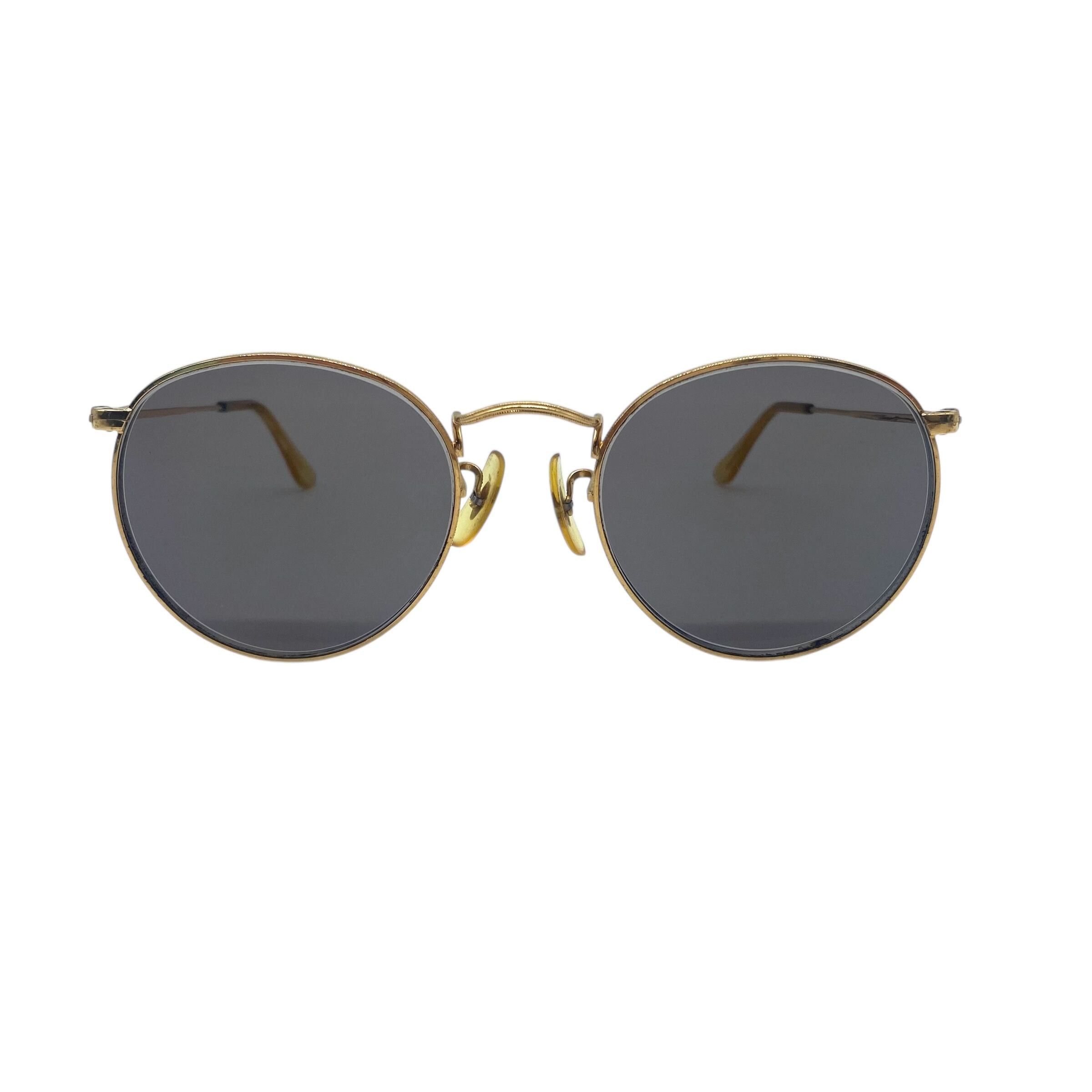 RayBan Vintage RayBan Prescription Glasses Sunglasses Round Gold Size ONE SIZE - 2 Thumbnail