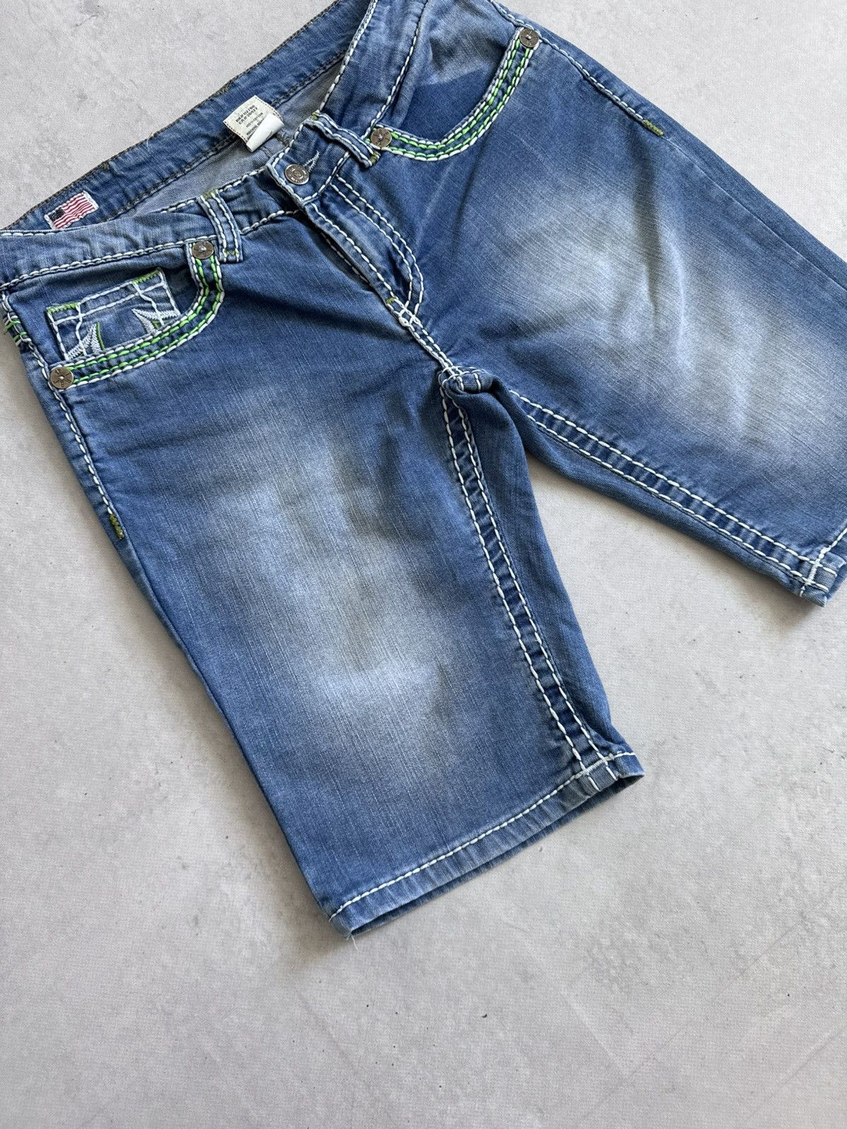 True Religion Vintage True Religion U.S.A Y2K Denim Slim Unisex Shorts Size US 31 - 7 Thumbnail