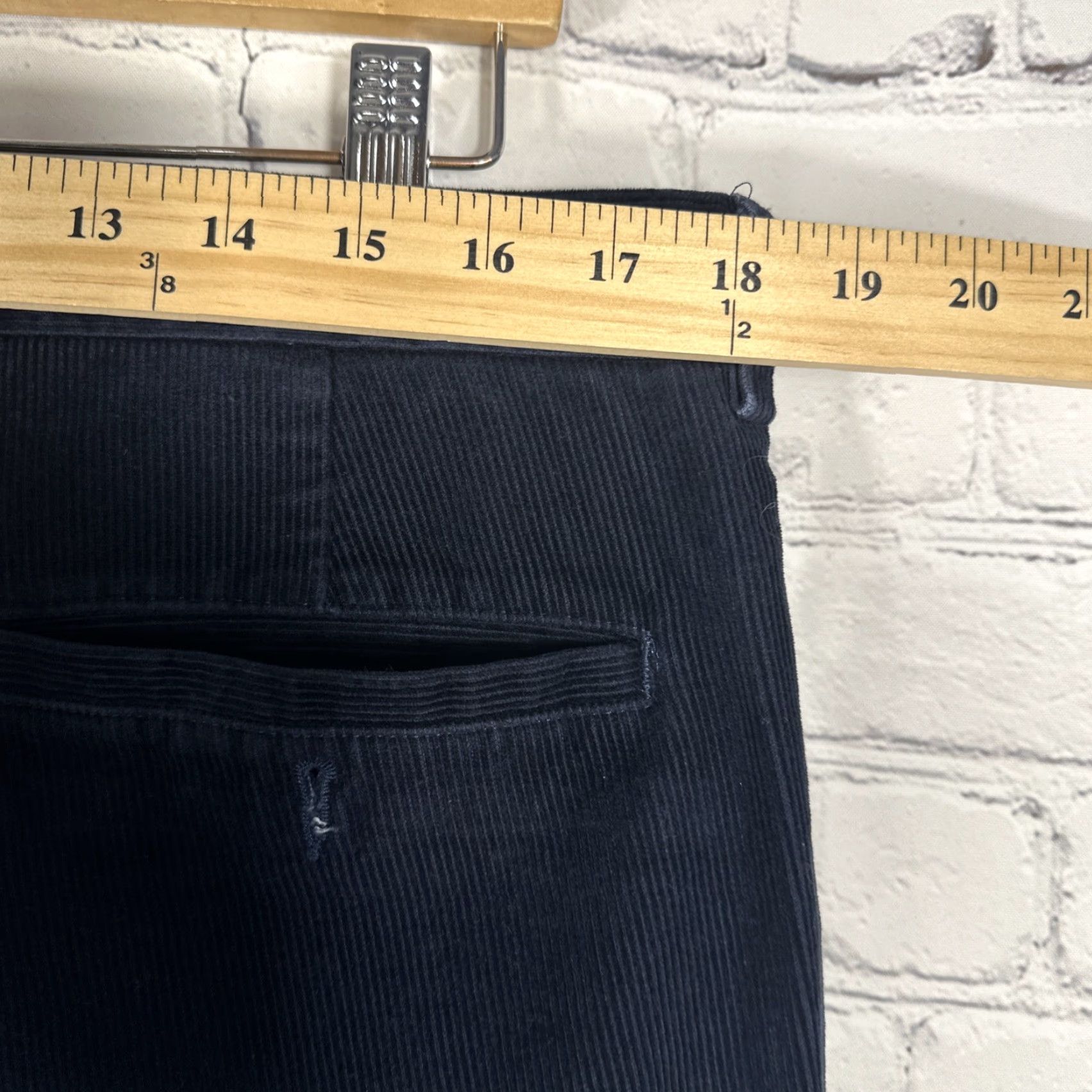Ralph Lauren Lauren Ralph Lauren Corduroy Pants Mens 36x32 Navy Blue Cotton Flat Front Straight Leg Classic Fit Pants Size US 36 / EU 52 - 5 Thumbnail