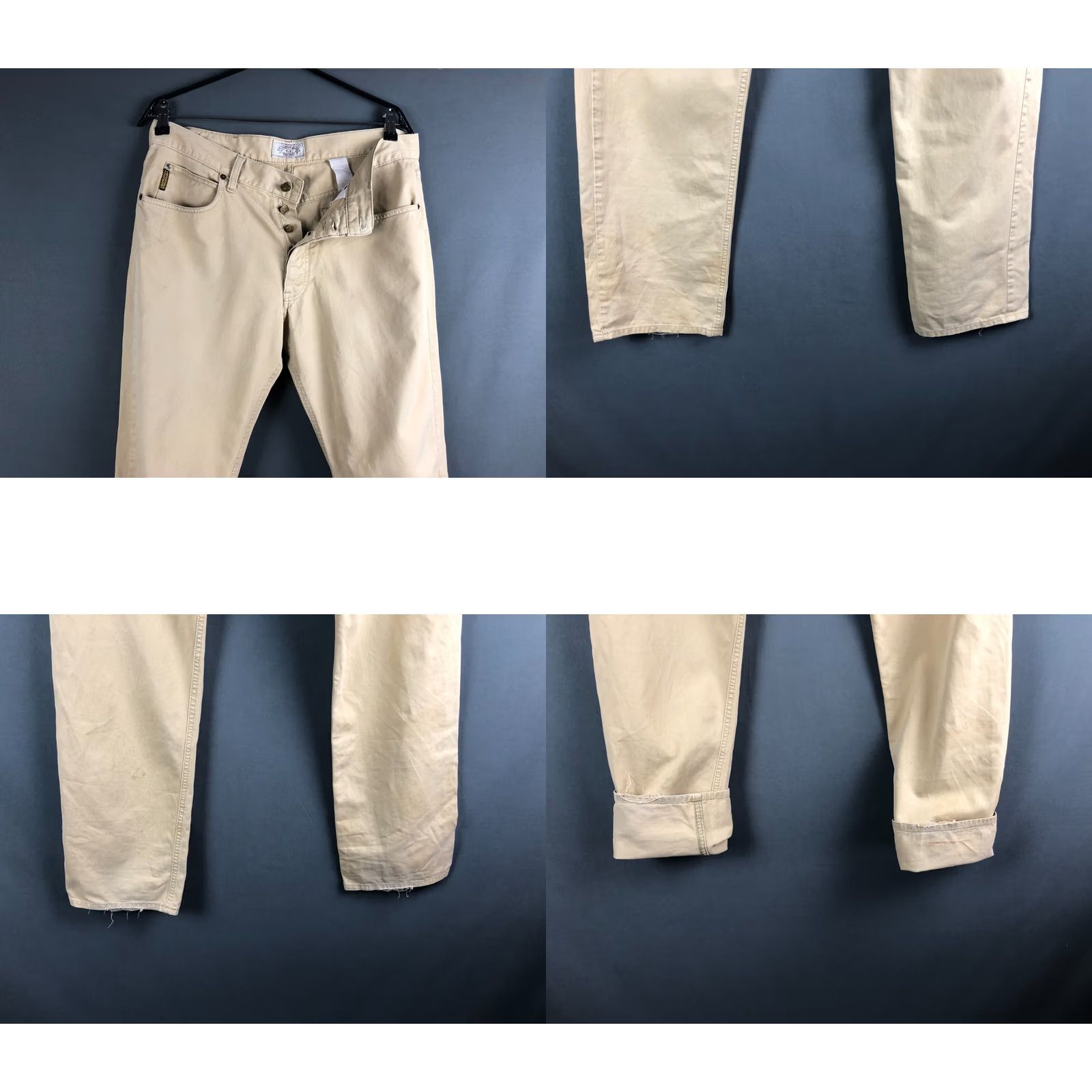 Vintage Armani Jeans Denim Pants Cotton Men Size 36 Yellow Jeans Pants Denim 5-Pocket Logo Patch Vintage No Casual Regular Mens Size US 36 / EU 52 - 8 Thumbnail
