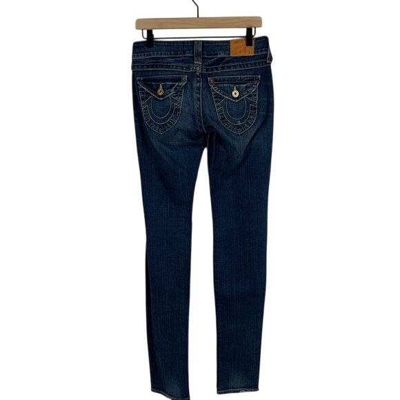 True Religion True Religion Dark Wash Skinny Denim Jeans Womens Size 27 Size 27" / US 4 / IT 40 - 2 Thumbnail