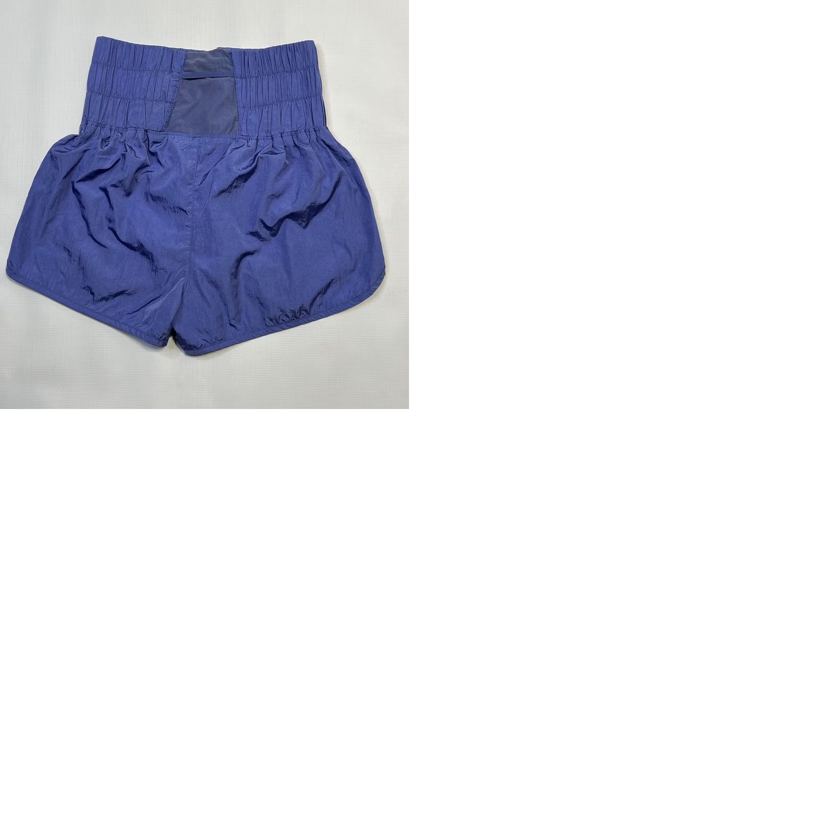 Free People Free People Movement Shorts Womens Small Blue High Waisted Lined Athletic Slim Fit Smocked Casual Activewear Size 28" / US 6 / IT 42 - 9 Thumbnail