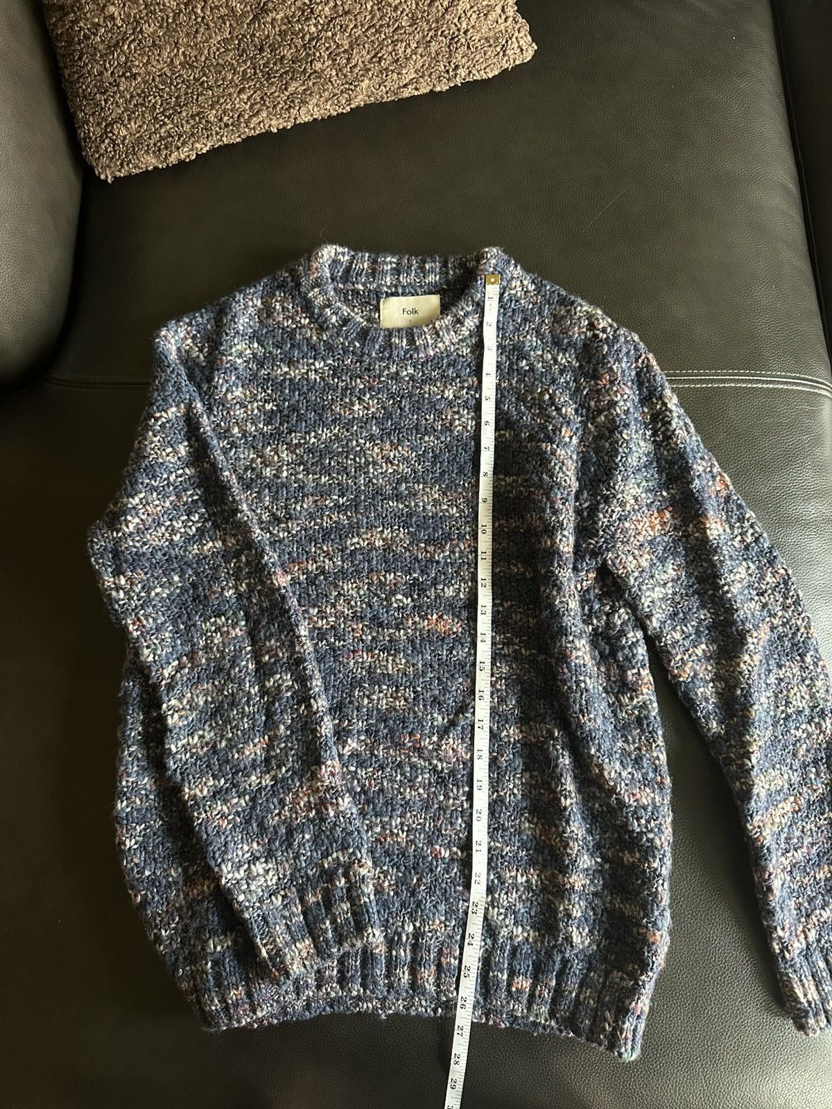 Folk Folk M Mixed Yarn Crew Knit Sweater - Ink Mix Size US S / EU 44-46 / 1 - 6 Thumbnail