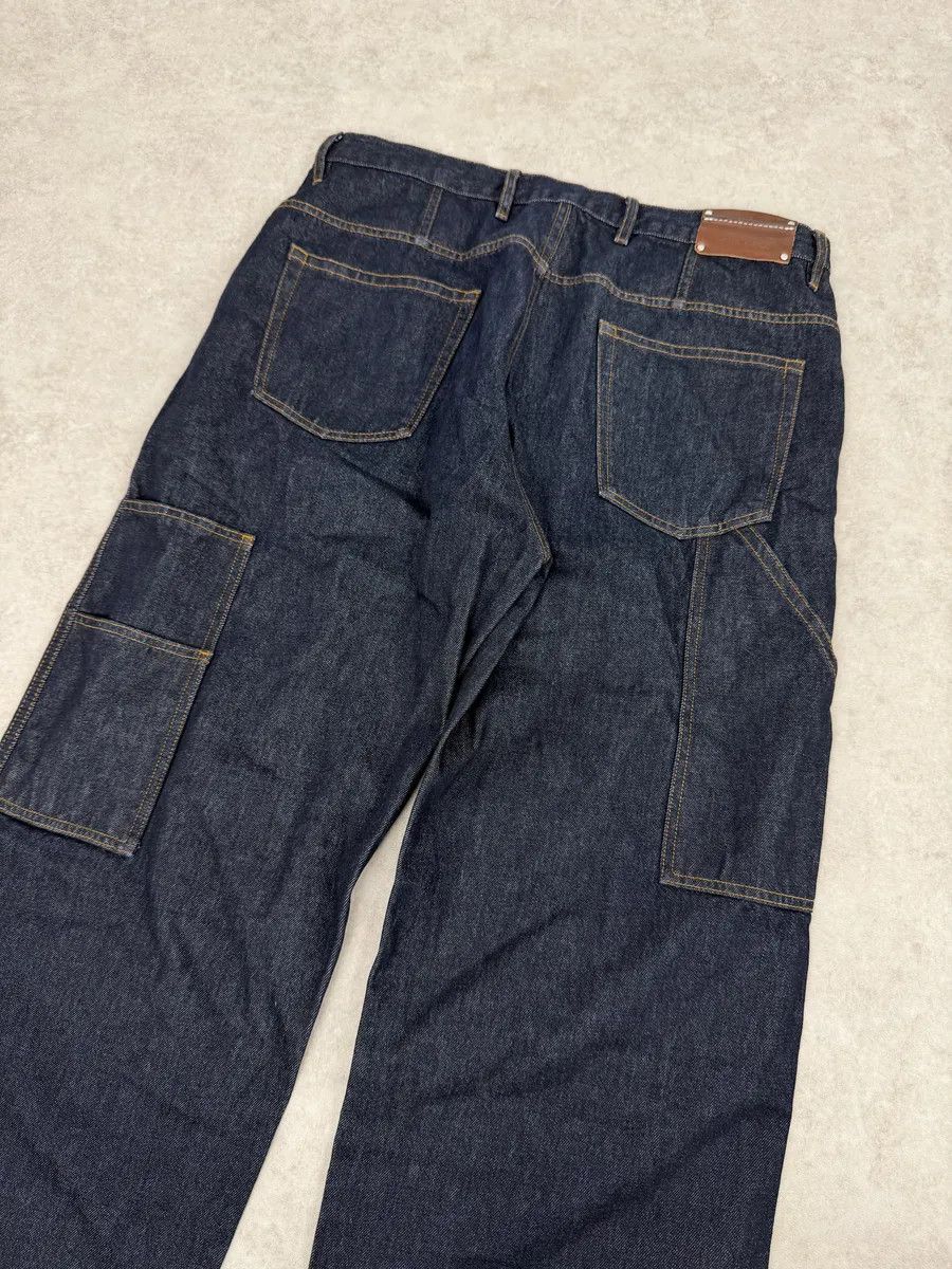 Dries Van Noten Dries Van Noten Navy Brut Denim Carpenter Jeans Size US 37 - 9 Thumbnail
