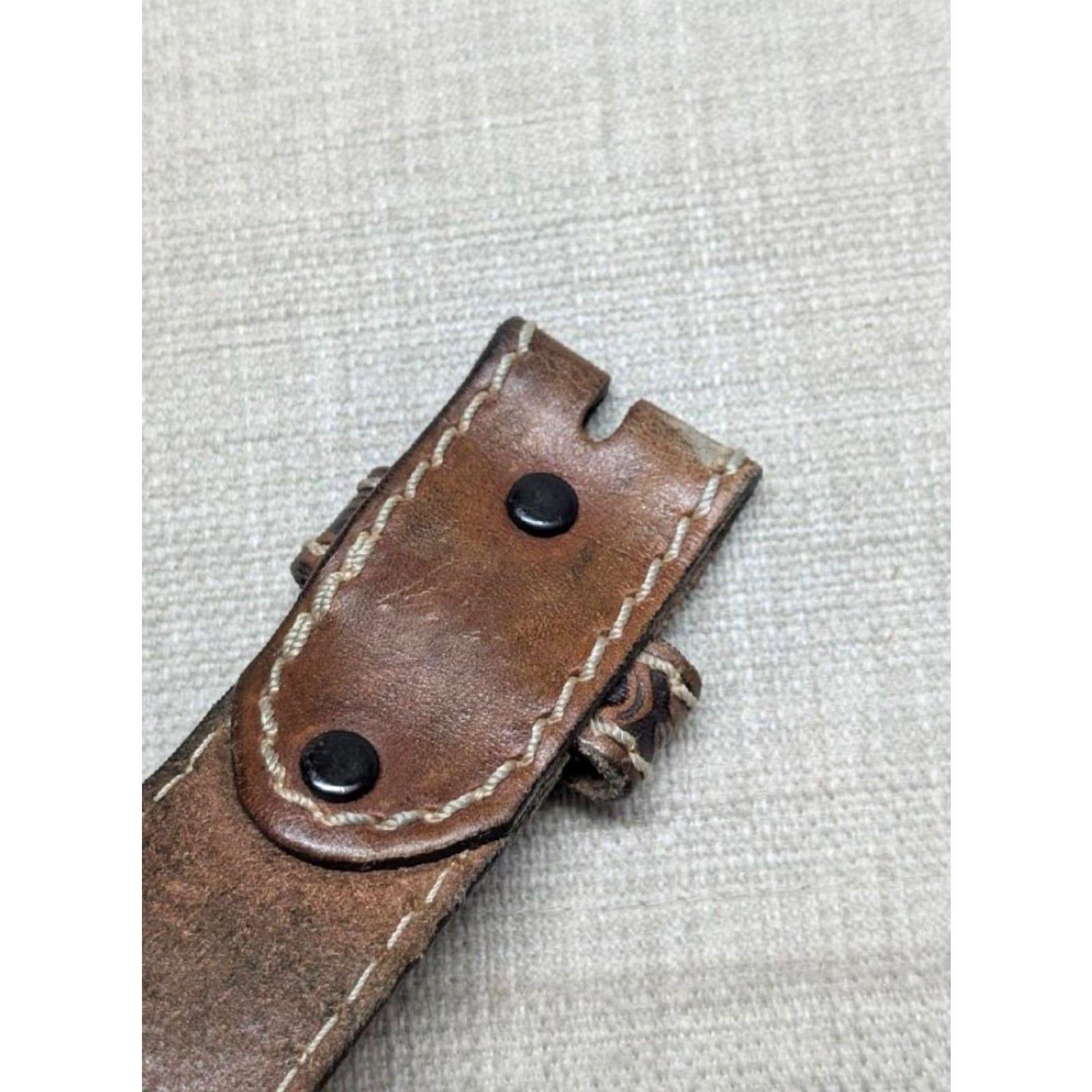 Tony Lama VINTAGE Tony Lama belt TOOLED cowhide leather Western Belt 36 Brown Eagle belt Mens XS? wait Size 36 - 3 Thumbnail