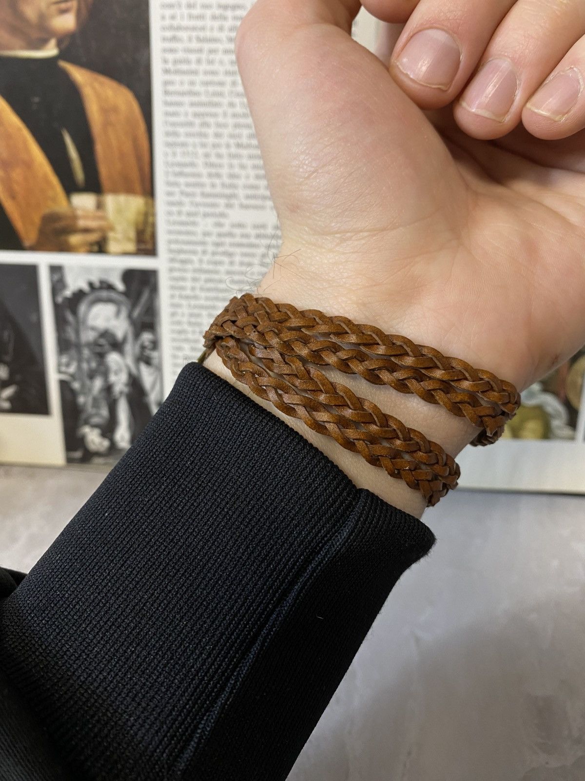 Japanese Brand Vintage DISU Steampunk Braided Leather Wrap Watch Size ONE SIZE - 4 Thumbnail