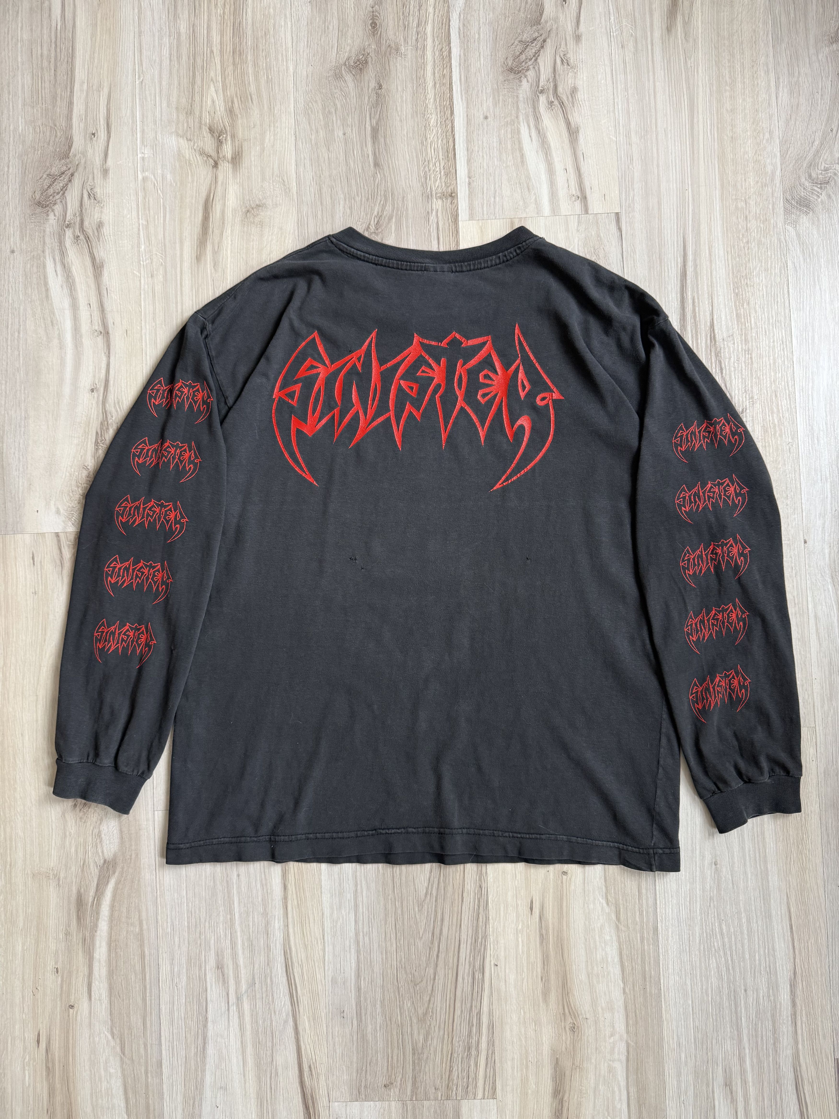 Band Tees Vintage Sinister 1993 Diabolical Summoning 90s metal rare Size US XL / EU 56 / 4 - 2 Thumbnail