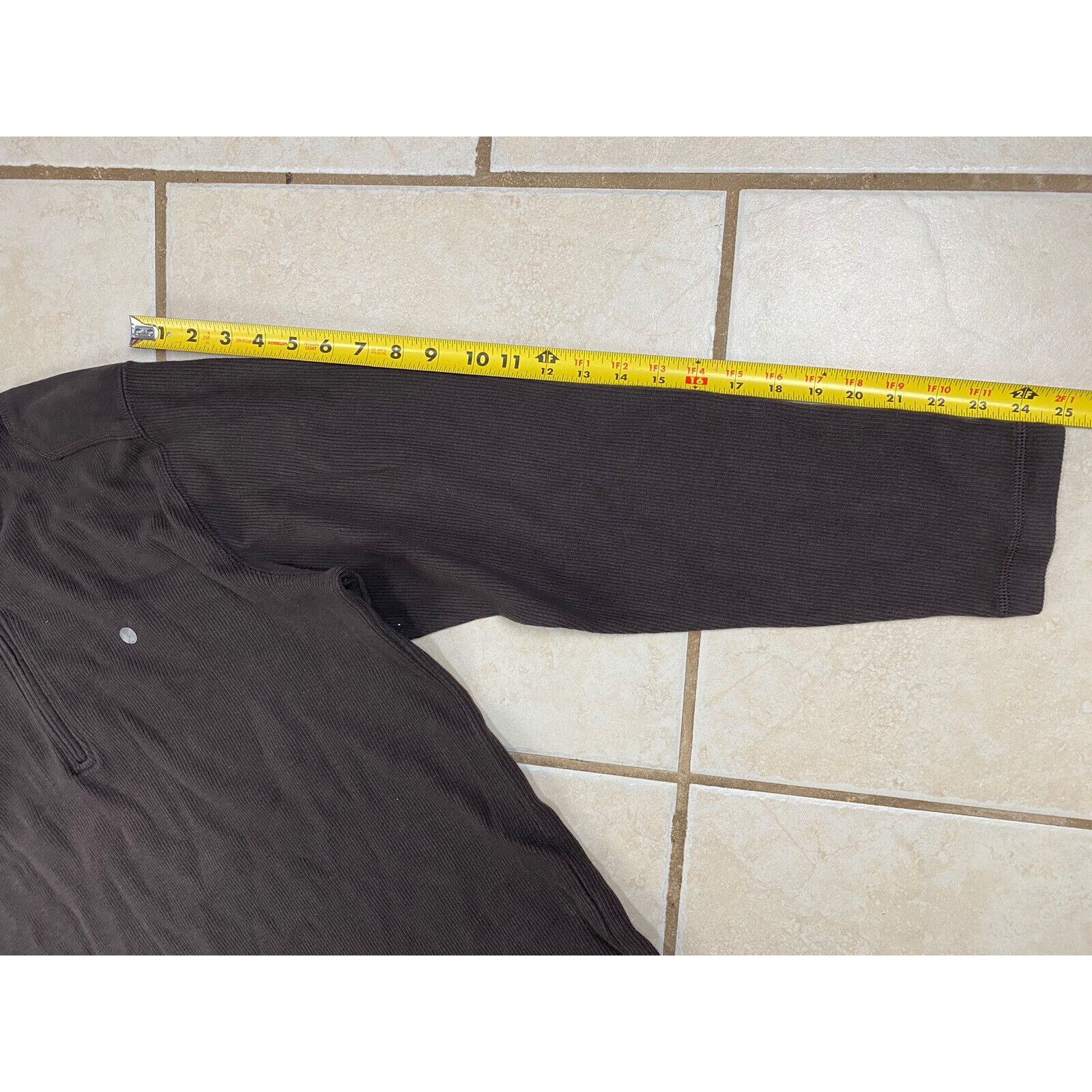 Eddie Bauer NWT Eddie Bauer 1/4 Quarter Zip Brown Sweater Ribbed Cotton Size US L / EU 52-54 / 3 - 12 Thumbnail