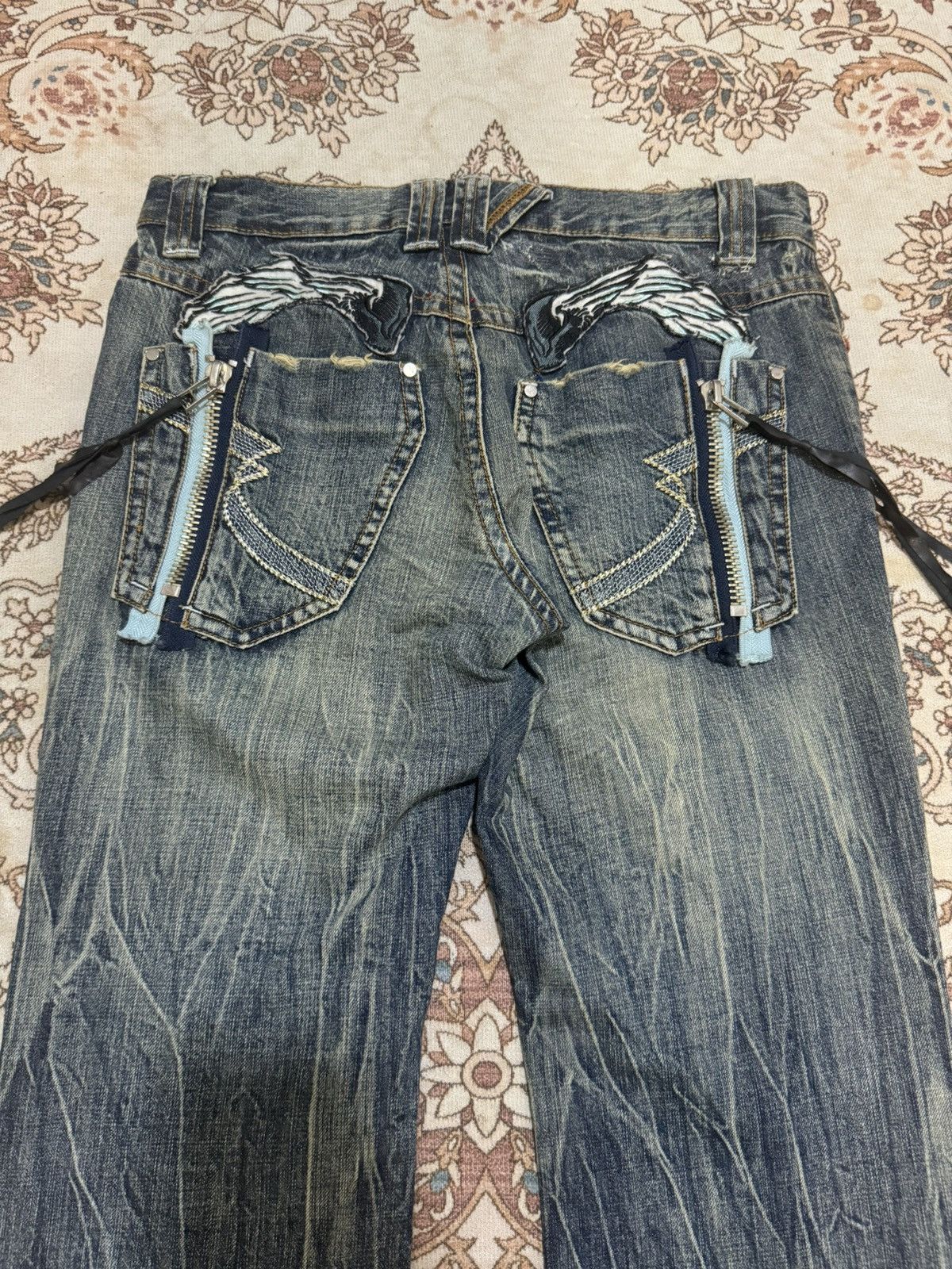 Japanese Brand × Vintage × semanticdesign Vintage Semantic Design Japan Flare Jeans Size US 33 - 6 Thumbnail