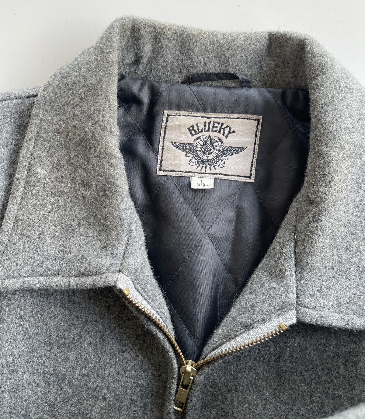Japanese Brand 90s Blueky Street Surf Wool Blouson Jacket Size US L / EU 52-54 / 3 - 10 Thumbnail