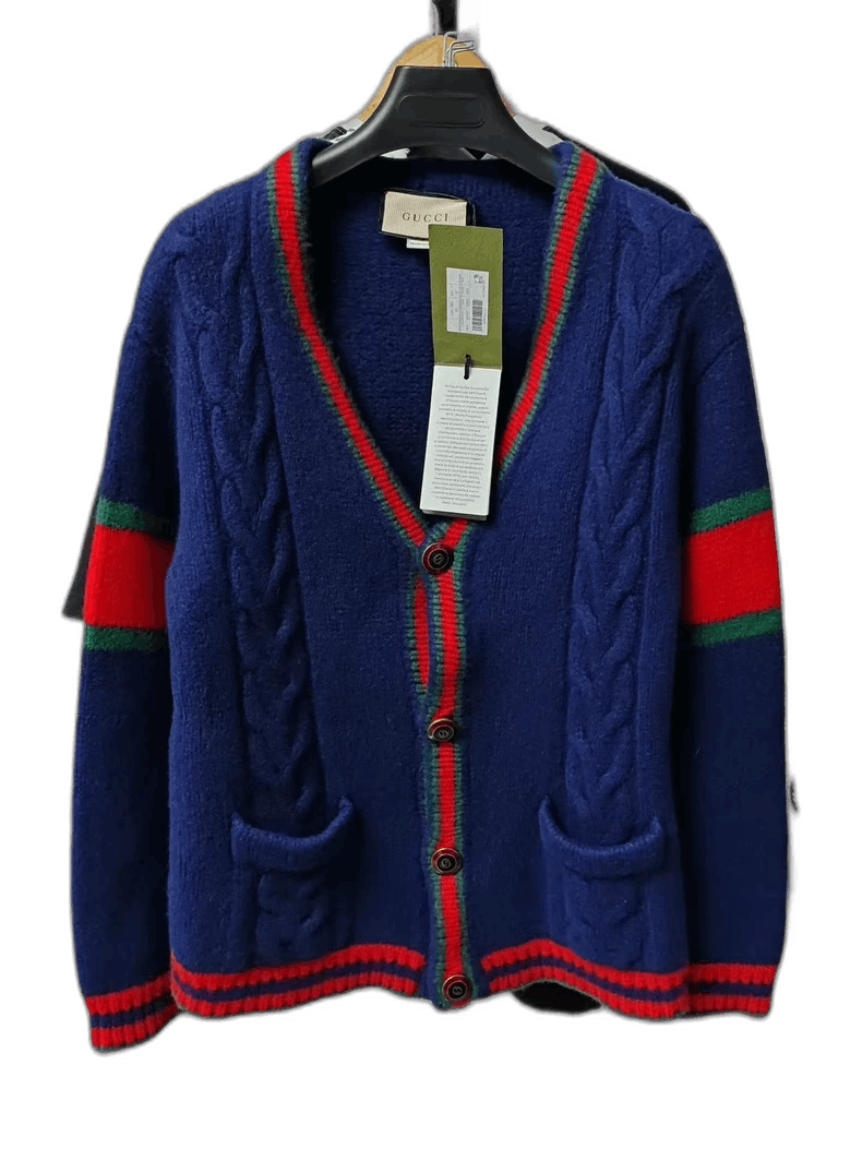 Gucci Gucci Color Block V-Neck Sweater Size US L / EU 52-54 / 3 - 1 Thumbnail