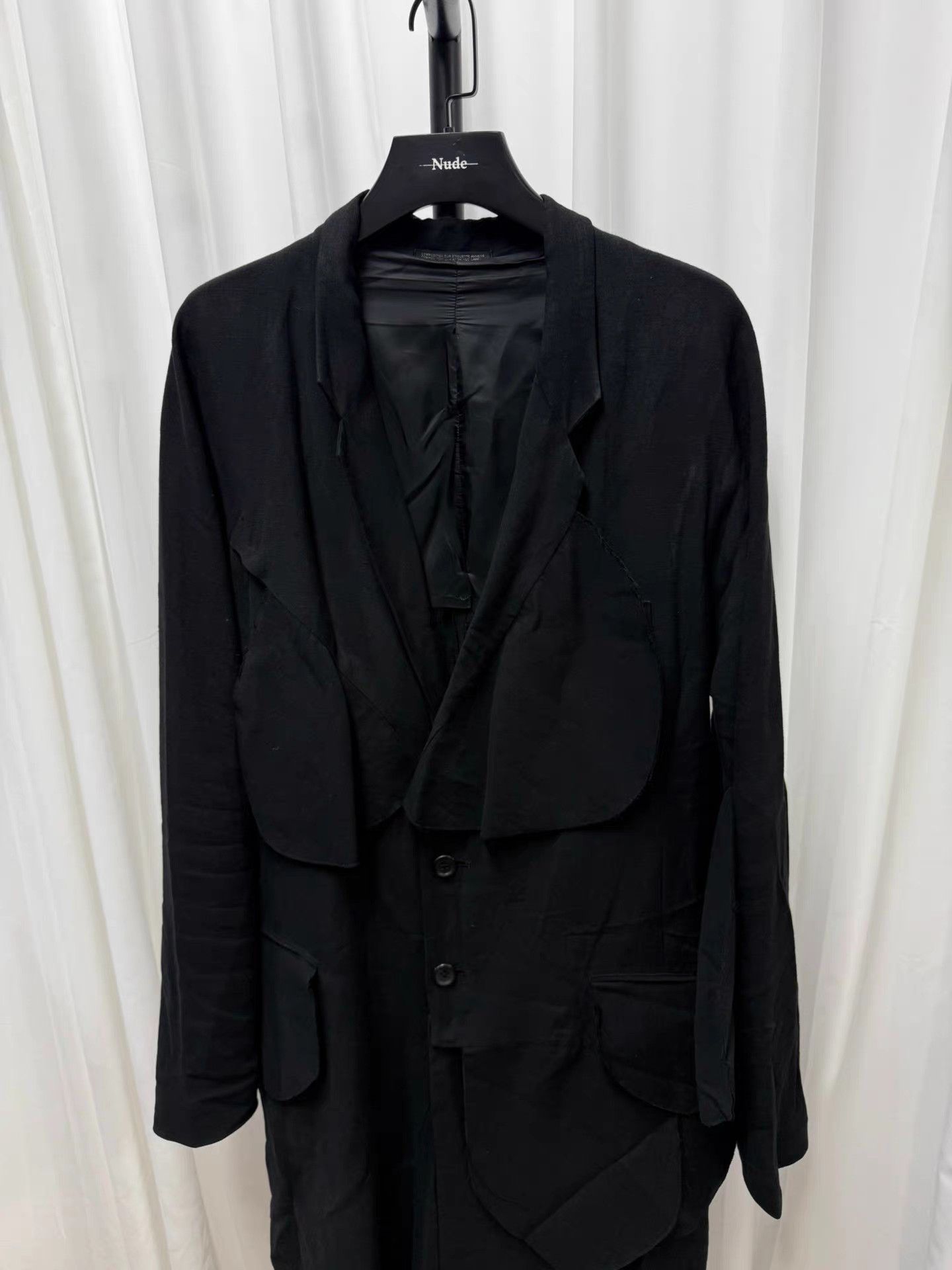 Yohji Yamamoto Yohji Yamamoto Circular Patchwork Linen Coat K20 Size US XL / EU 56 / 4 - 2 Thumbnail