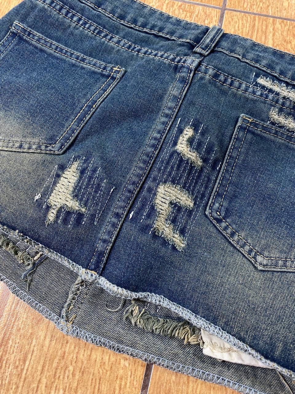 Japanese Brand Vintage Y2K Japanese Zip Retro Mini Skirt 90s Style Size 32" / US 10 / IT 46 - 4 Thumbnail