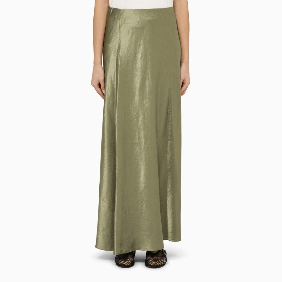 image of Vince O1D2Blof0124 Long Skirt In Green, Women's (Size 30)