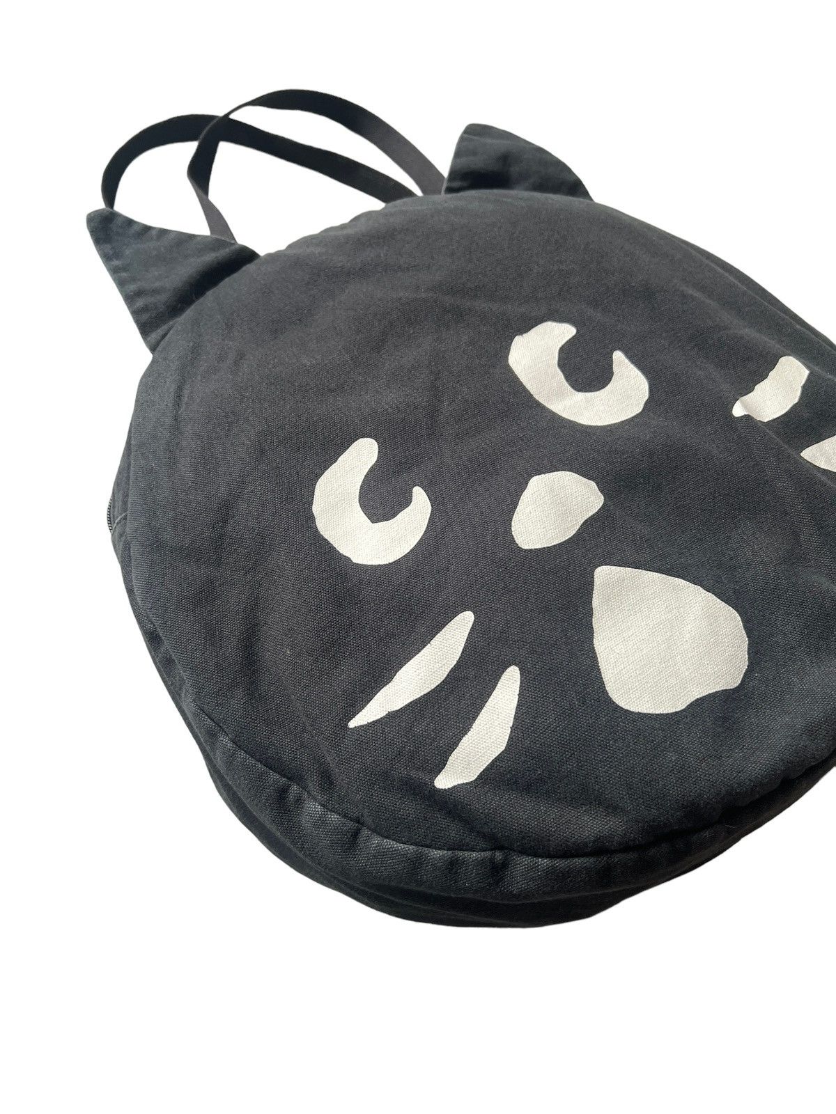Issey Miyake Ne-Net Cat Head Canvas Zipper Tote Bag Size ONE SIZE - 3 Thumbnail