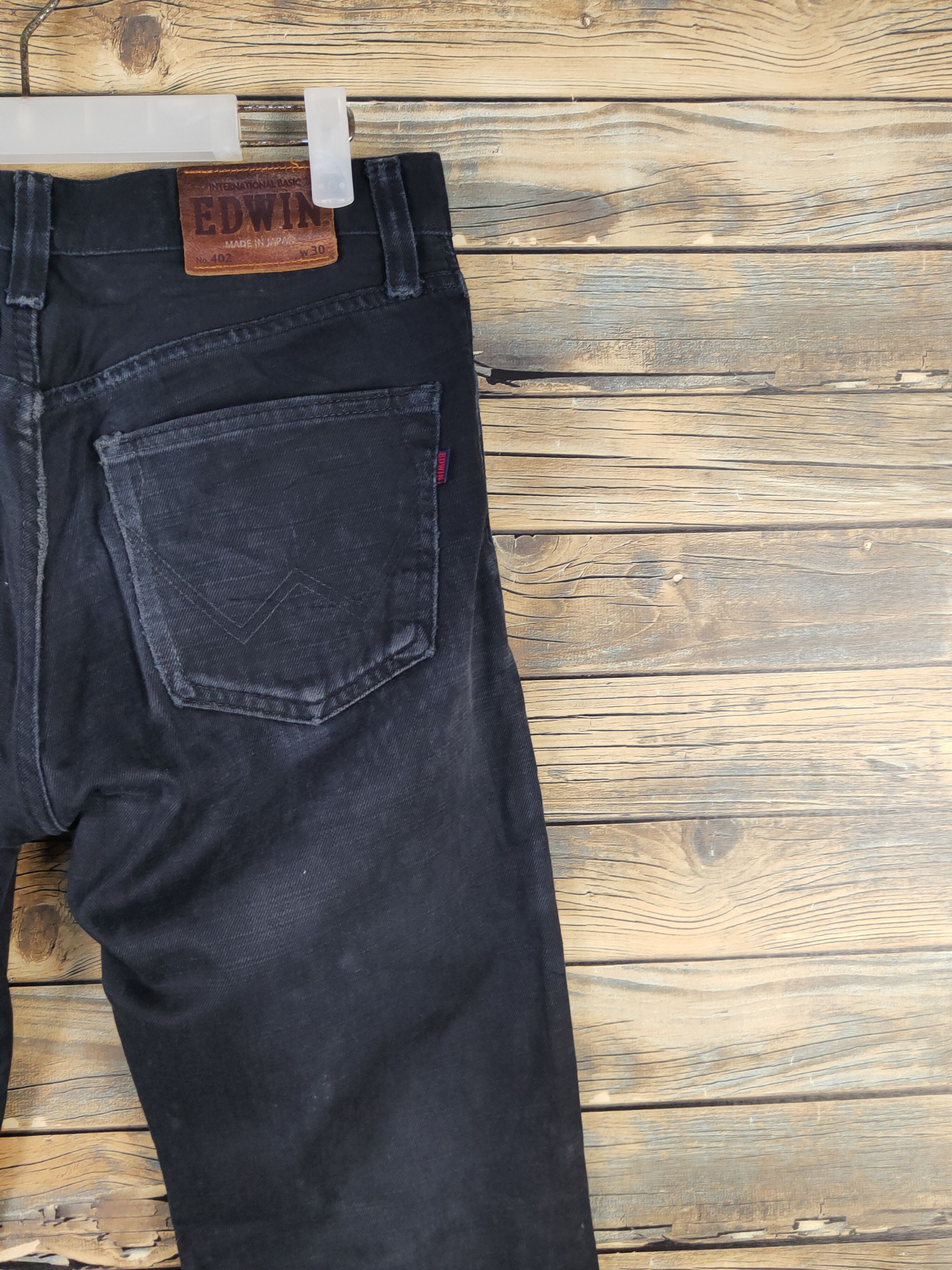 Edwin Edwin Black Distressed Ripped denim Jeans #W1714 Size US 30 / EU 46 - 10 Thumbnail