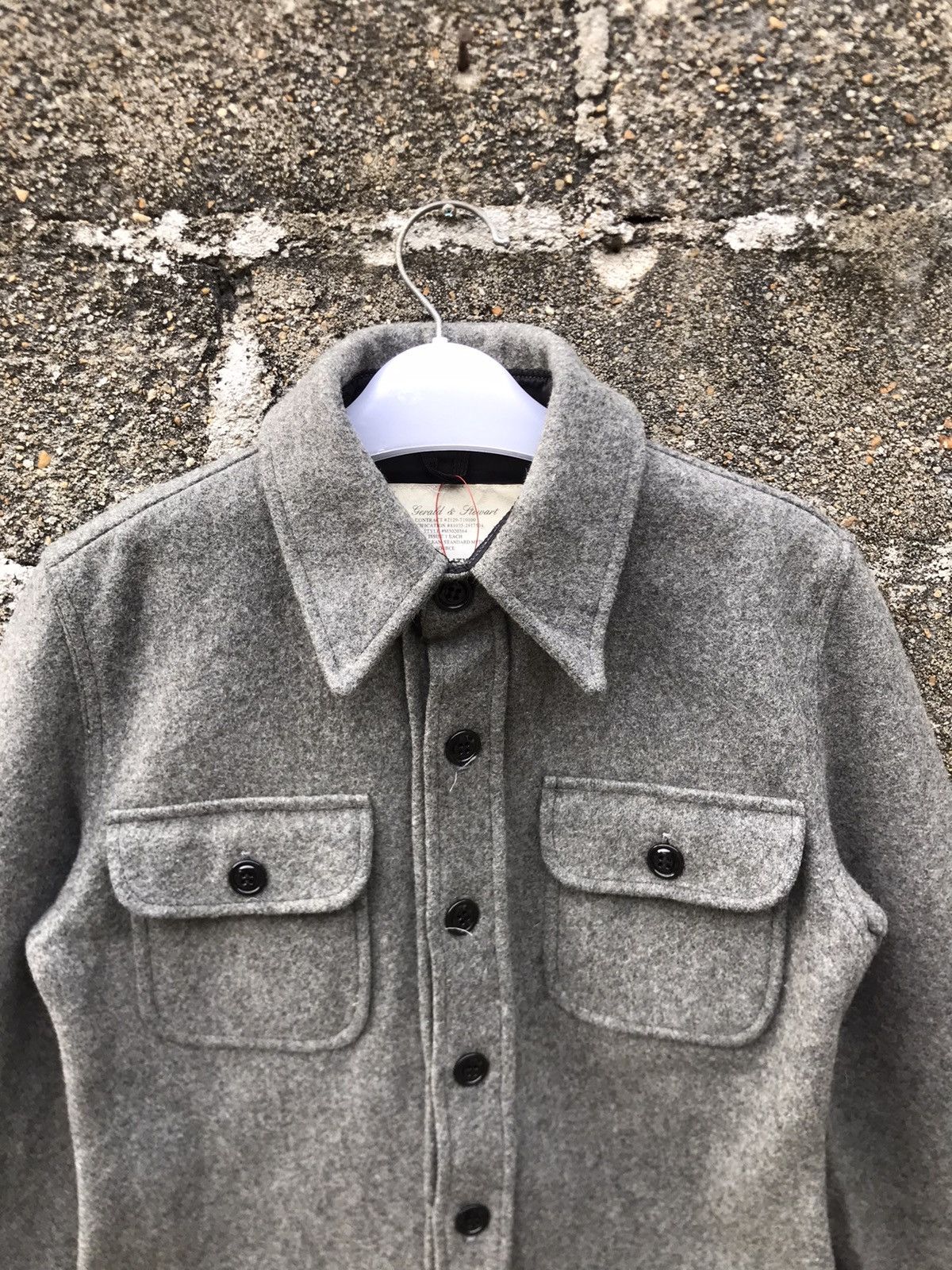 Fidelity 🔥Fidelity By Gerald & Stewart Wool Button Shirt Jacket Size S / US 4 / IT 40 - 5 Thumbnail
