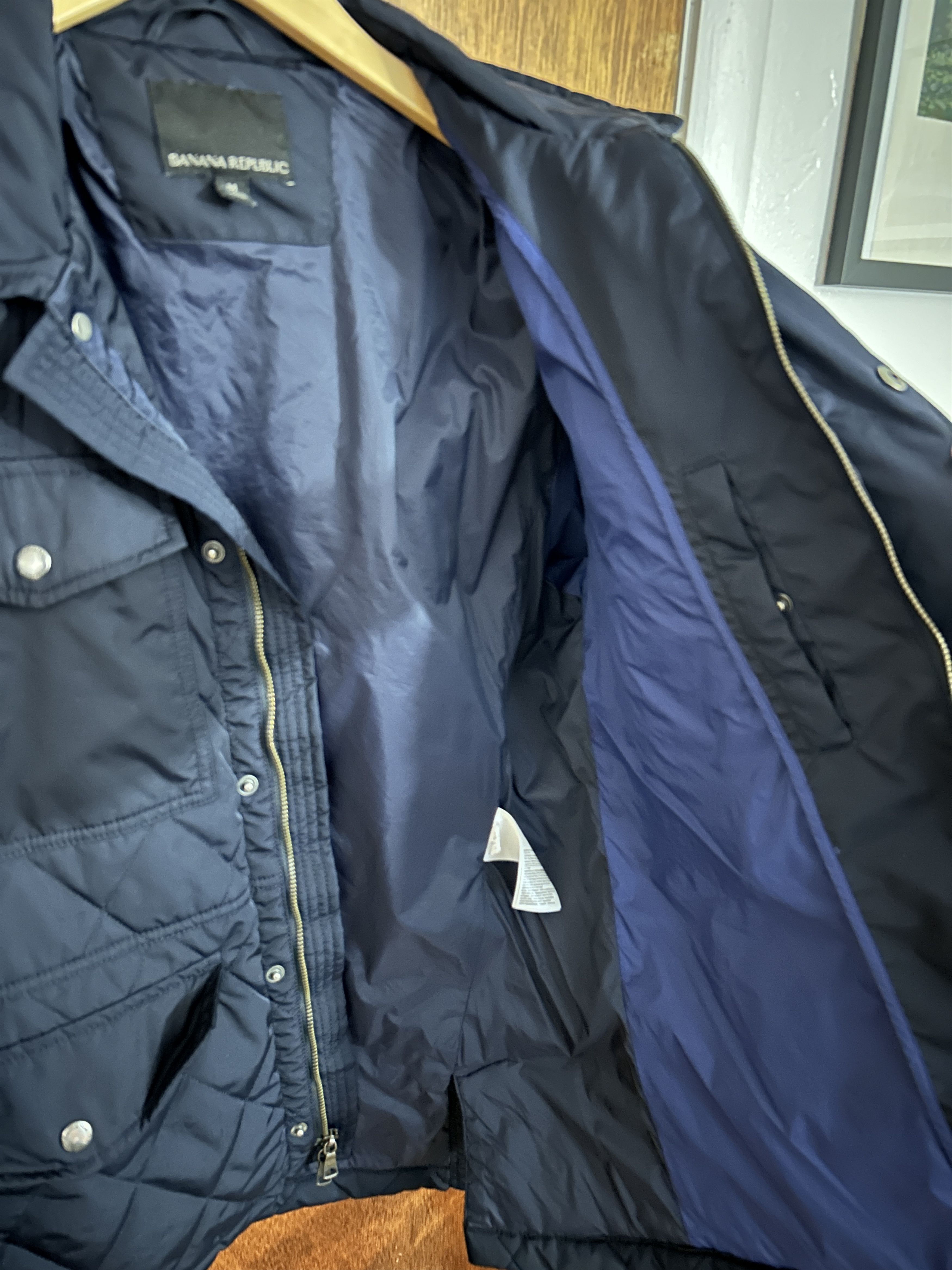 Banana Republic Banana Republic Navy Blue Rain Jacket Size US M / EU 48-50 / 2 - 3 Thumbnail