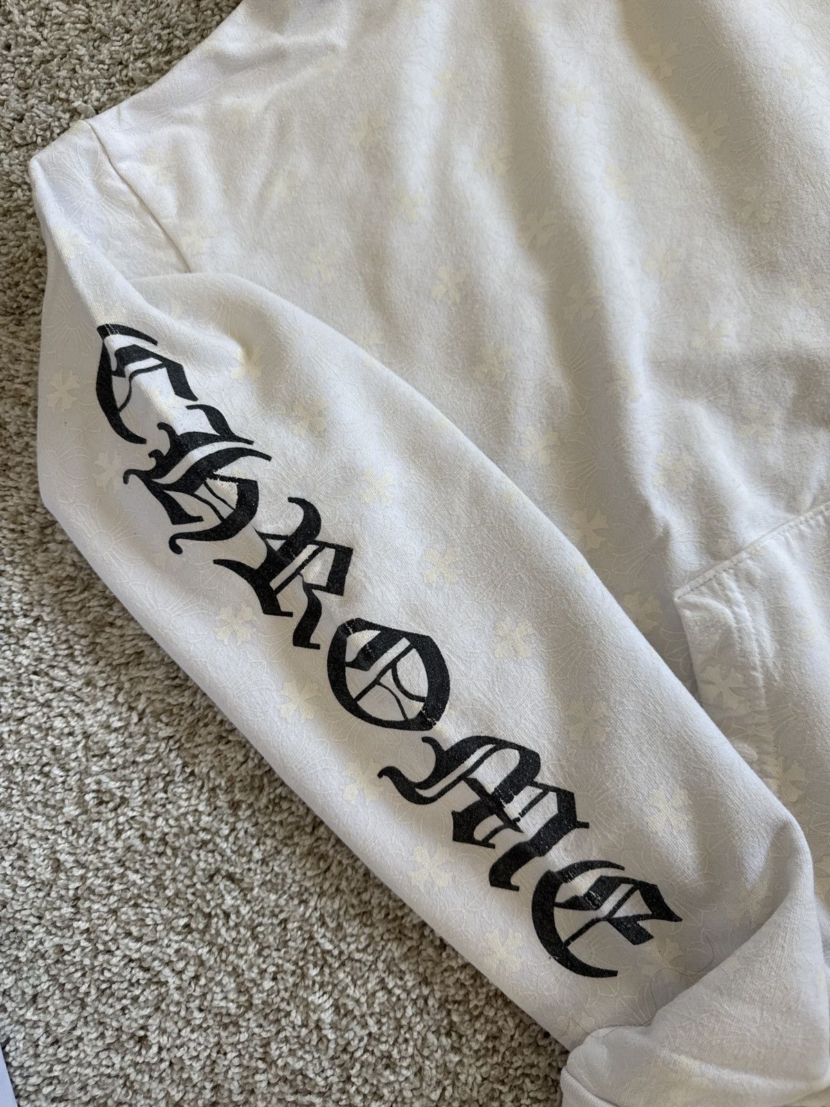 Chrome Hearts RARE Chrome Hearts White Full Print Hoodie Size US S / EU 44-46 / 1 - 4 Thumbnail