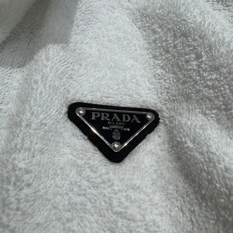 Prada Prada Triangle logo bathrobe jacket 2502-Nextarrow Size US S / EU 44-46 / 1 - 6 Thumbnail