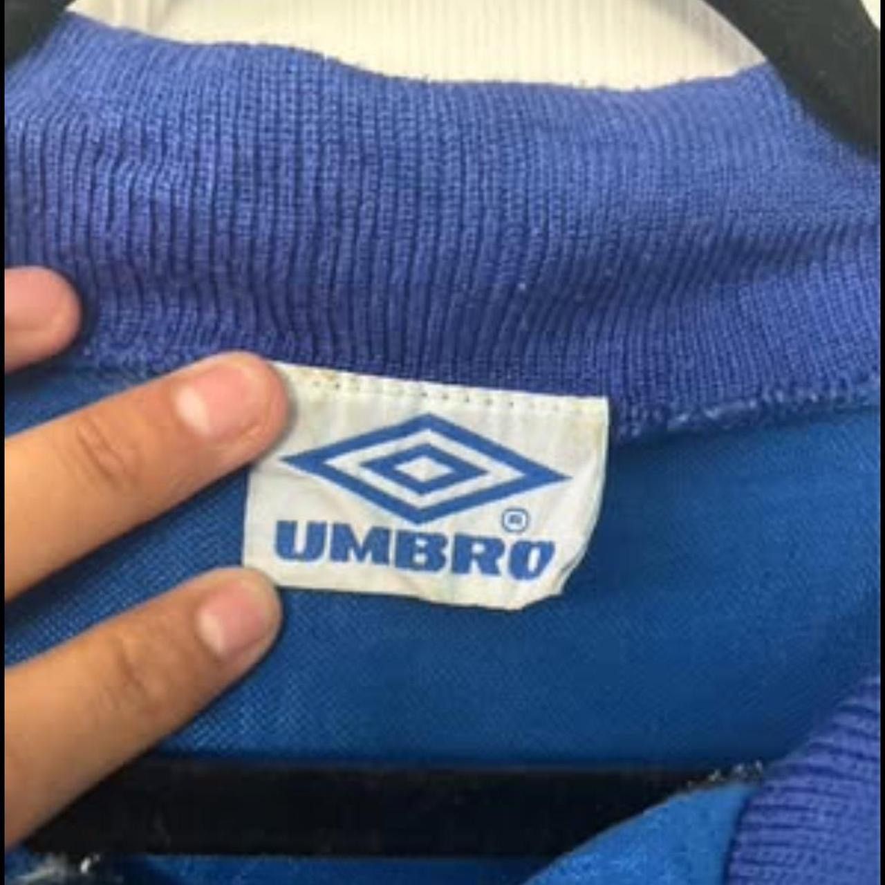 Umbro Blue Brazil 90’s Retro Jersey Size US M / EU 48-50 / 2 - 2 Thumbnail
