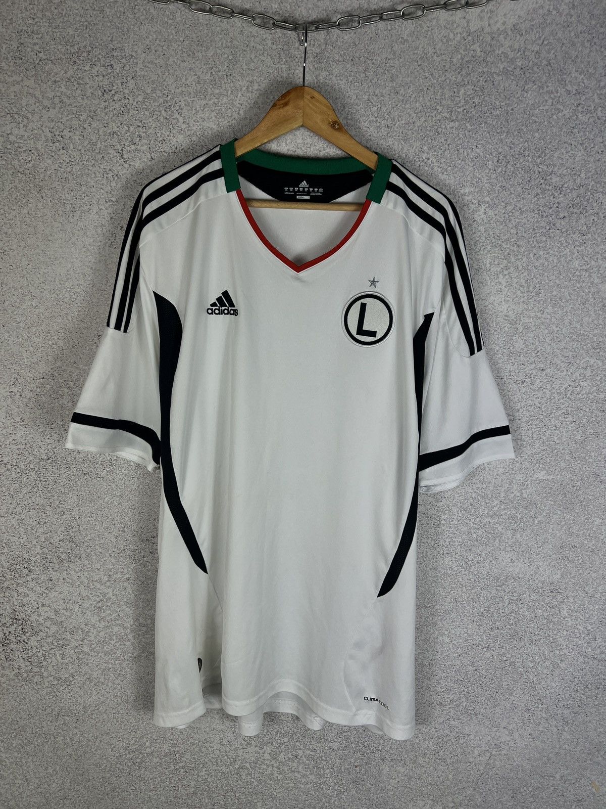 Adidas Vintage Legia Warsaw 2011 2012 Home Adidas Soccer Jersey Size US XXL / EU 58 / 5 - 1 Thumbnail