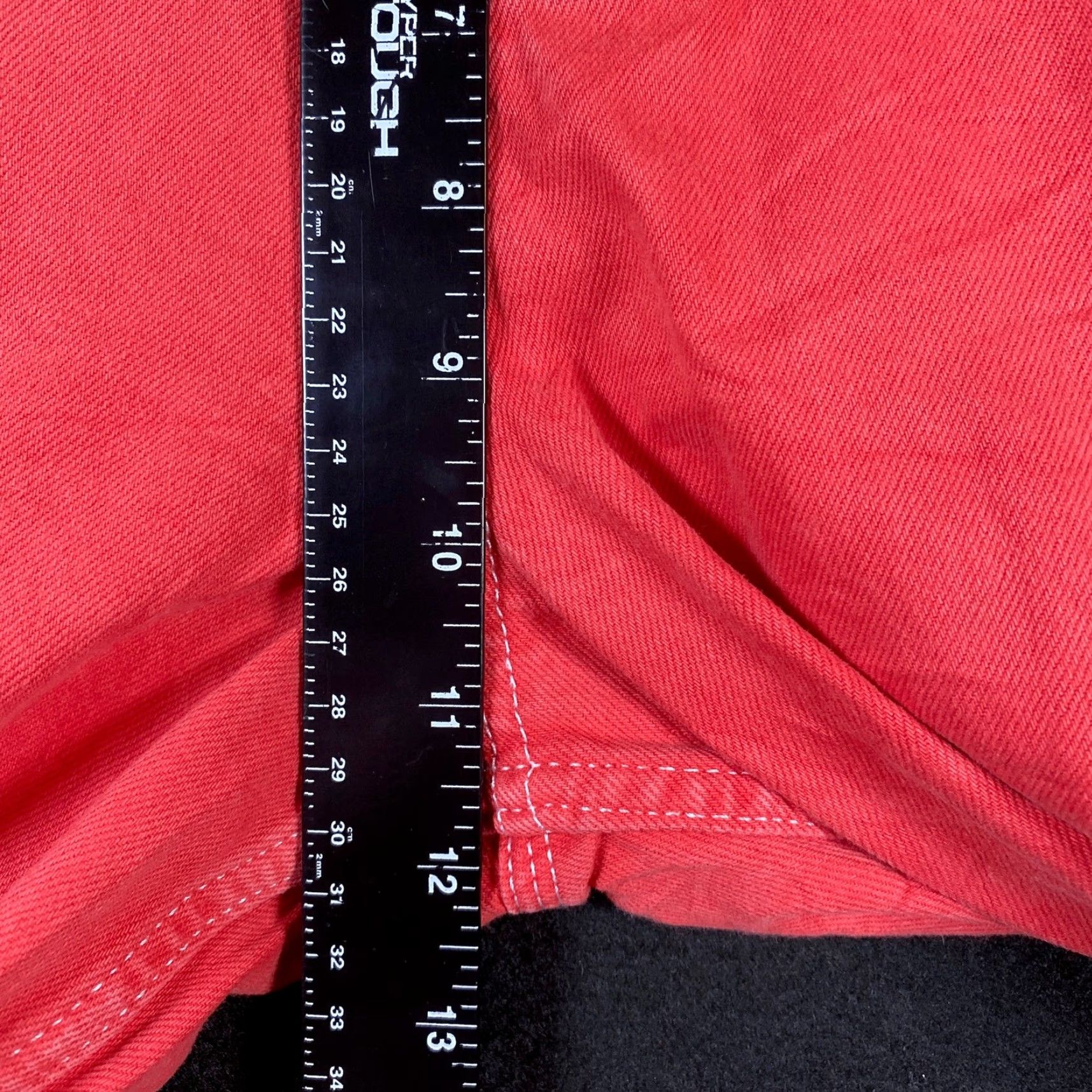 Bdg BDG Jeans Women Red Pink Cropped High Rise Cargo Straight Leg Stretch W25 Size 42" / US 20 - 7 Thumbnail