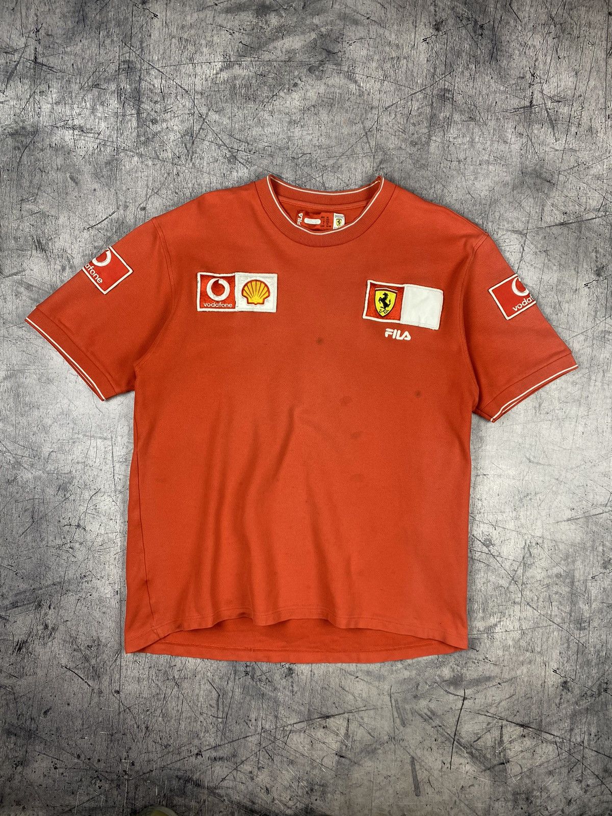Ferrari × Fila × Vintage Vintage Ferrari Fila F1 Racing Shell Team T shirt Size US XL / EU 56 / 4 - 2 Thumbnail