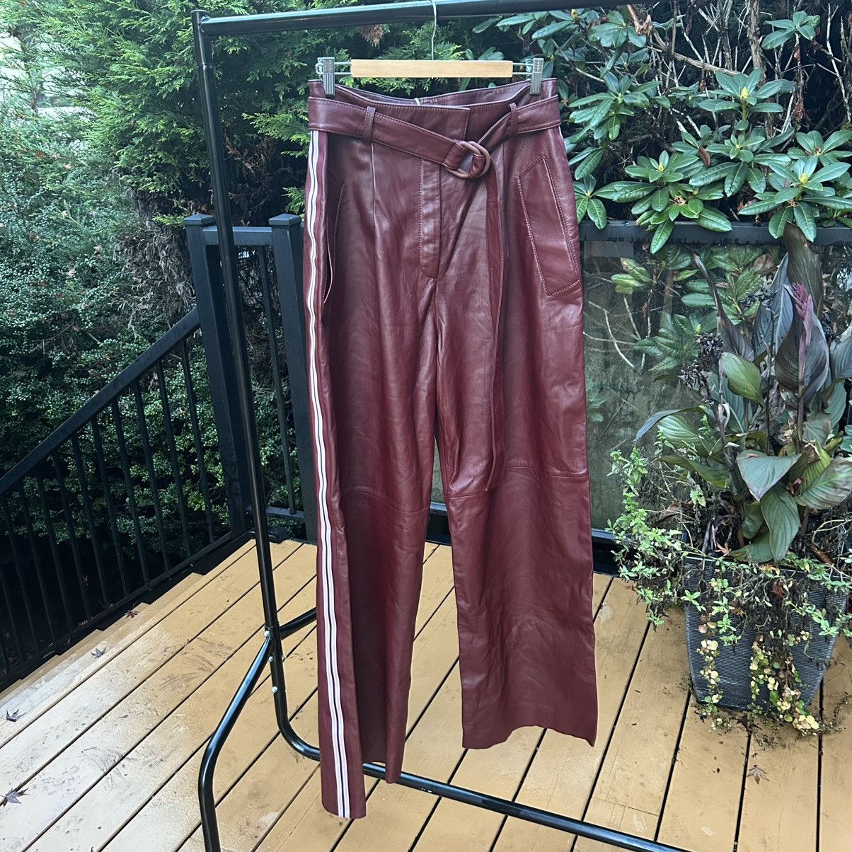Hugo Boss Hugo Boss Runway Exclusive leather trousers Size 30" / US 8 / IT 44 - 3 Thumbnail
