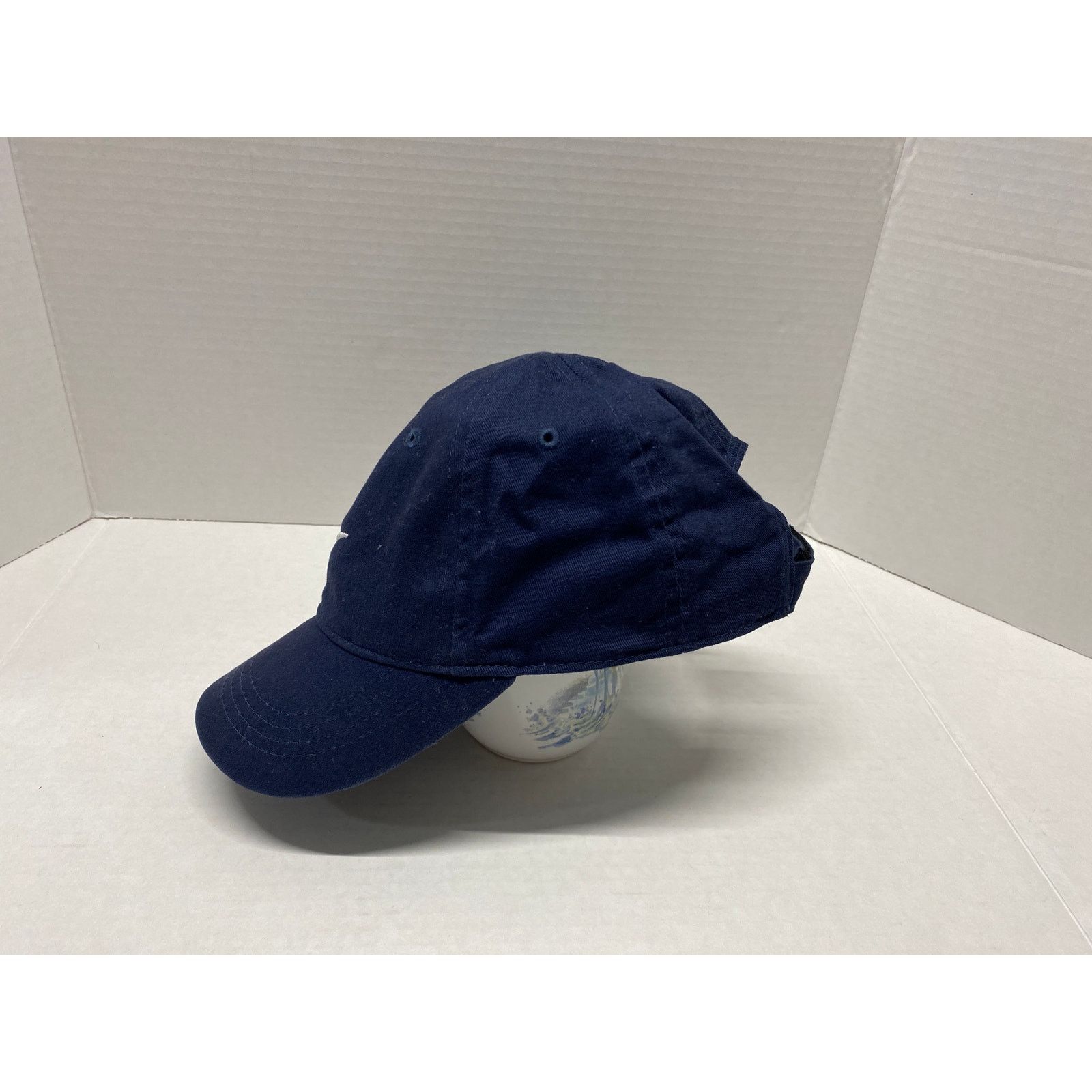 Nike Nike Kids Navy Blue Swoosh Adjustable Strapback Baseball Hat Size ONE SIZE - 5 Thumbnail