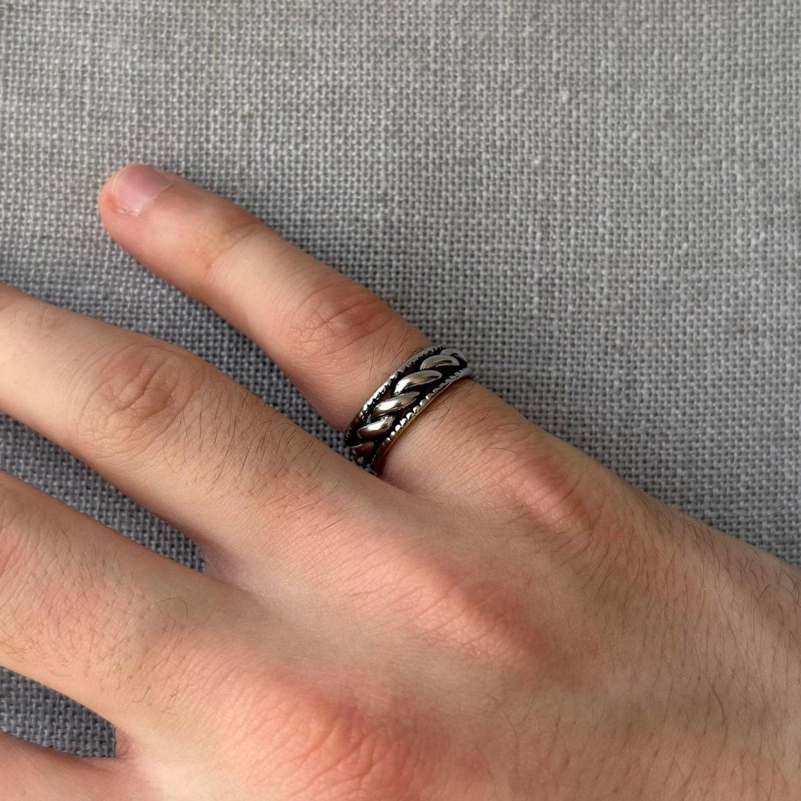Other Silver twisted rope ring WMNS Size ONE SIZE - 2 Thumbnail