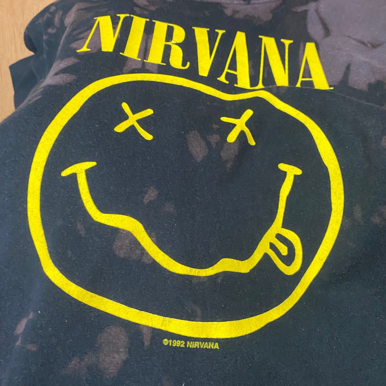 Nirvana Vintage 1992 Nirvana Smile Asid Wash Grunge Tshirt Size US M / EU 48-50 / 2 - 3 Thumbnail