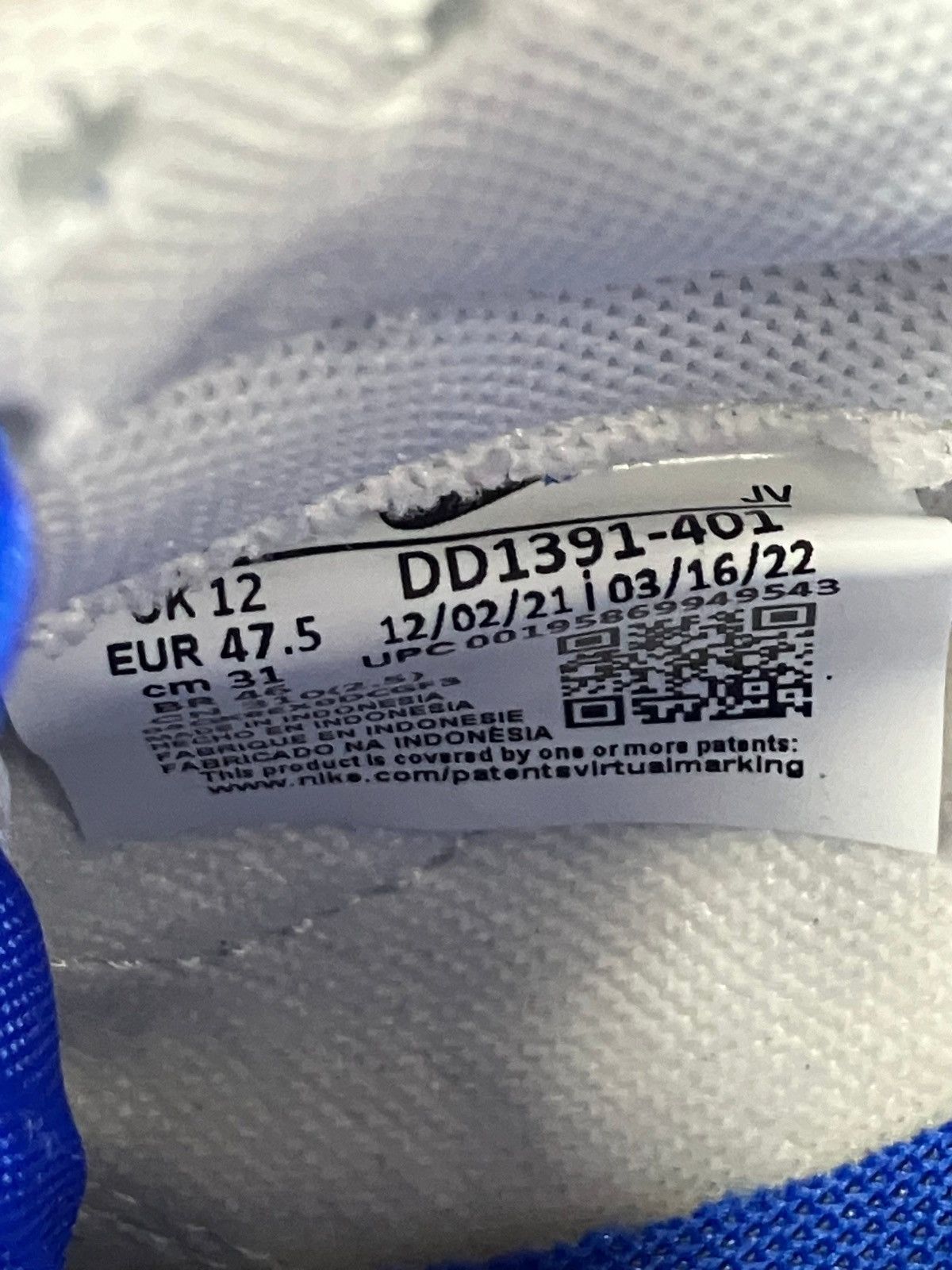 Nike 13-Nike Dunk Racer Blue Size US 13 / EU 46 - 8 Thumbnail
