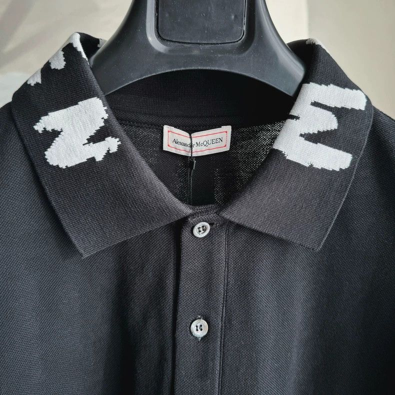 Alexander McQueen Alexander Mcqueen 22FW designer leading logo polo shirt Size US M / EU 48-50 / 2 - 3 Thumbnail