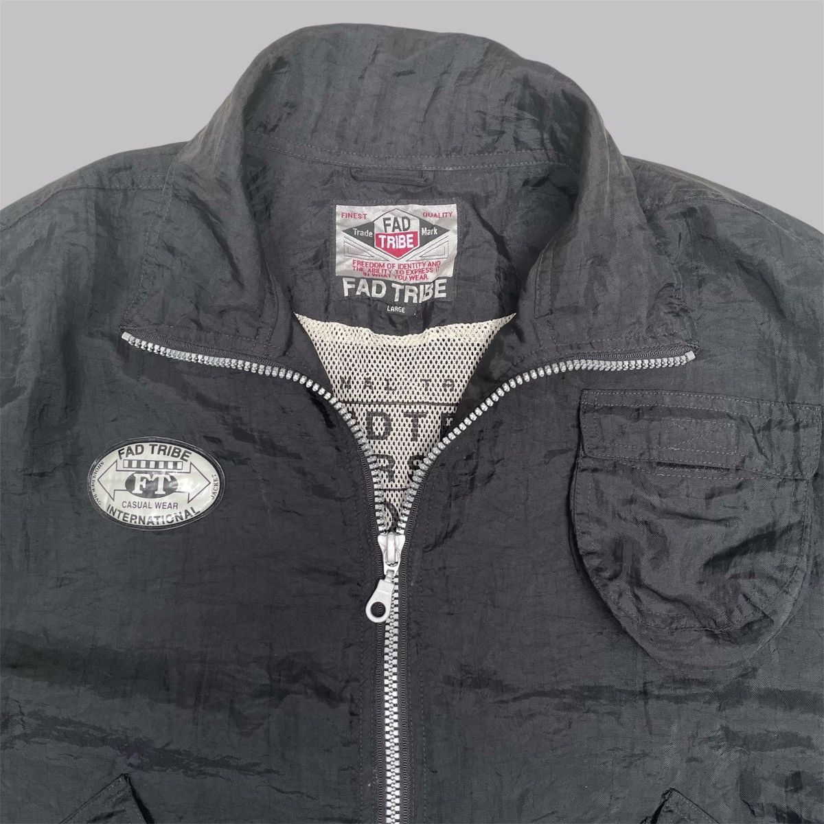 Archival Clothing × Japanese Brand FAD TRIBE Windbreaker Shoulder 
