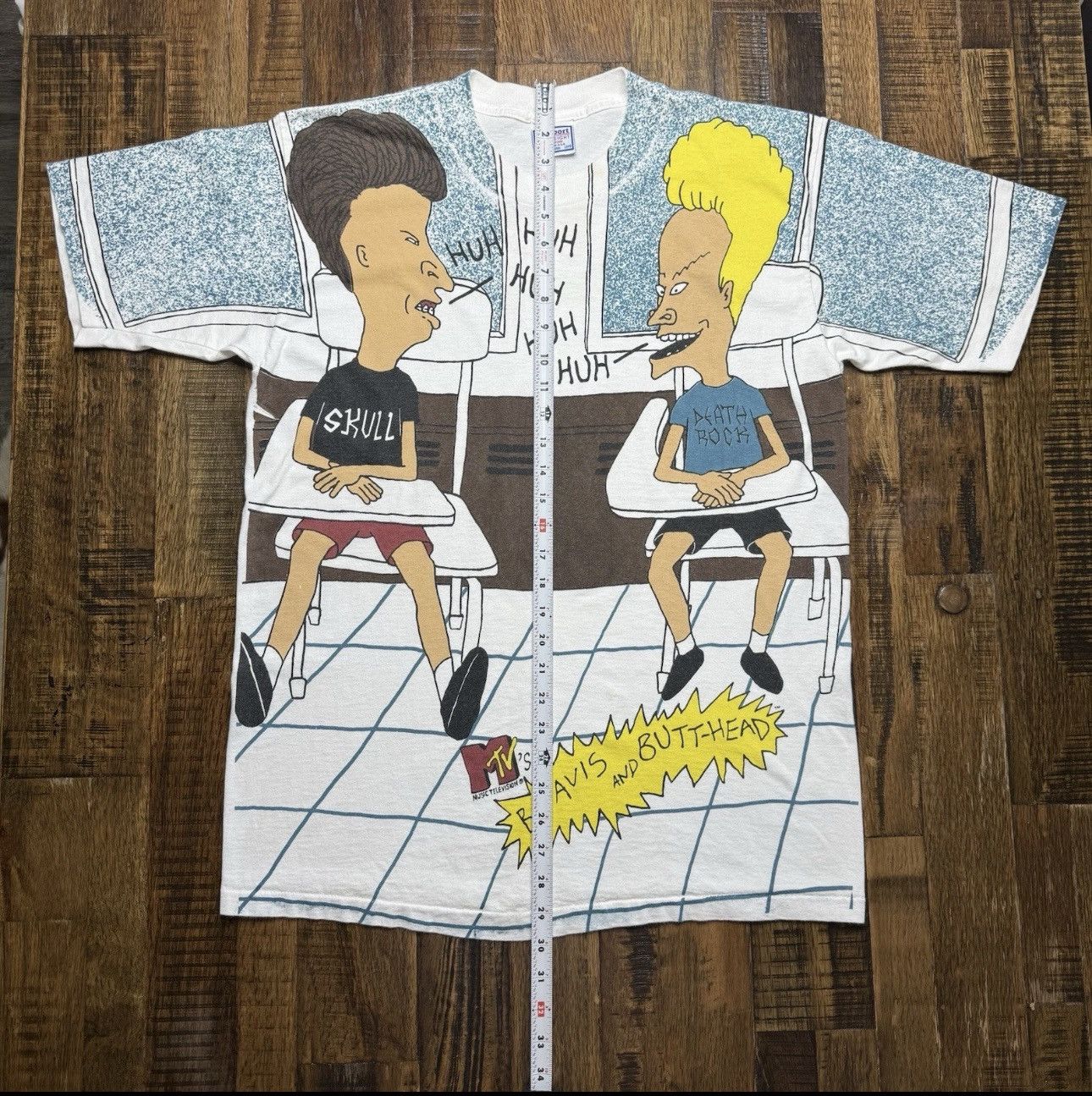 Mtv 1993 Beavis and Butt-Head Tee Single Stitch MTV All Sport L Size US XL / EU 56 / 4 - 6 Thumbnail