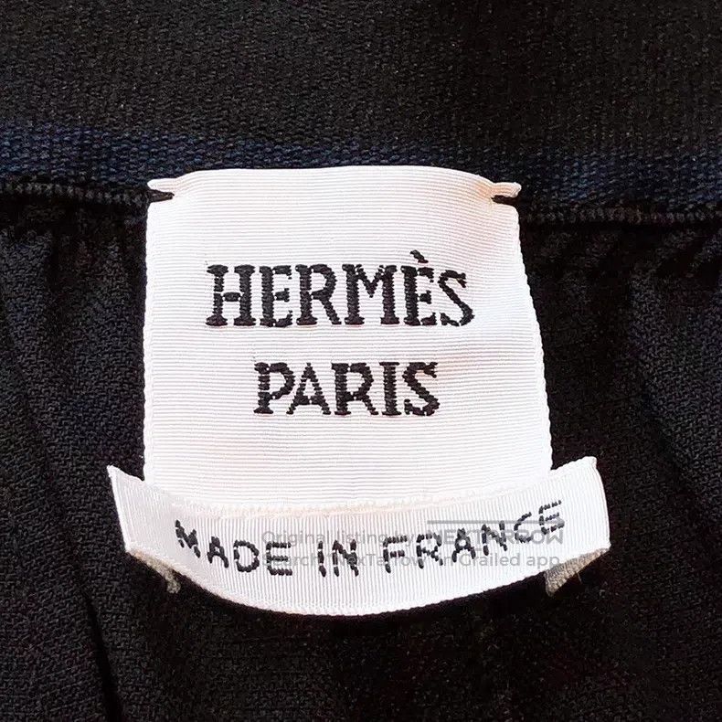 Hermes Hermes Black elastic waist wide-leg pants Size 25" / US 0 / IT 36 - 6 Thumbnail
