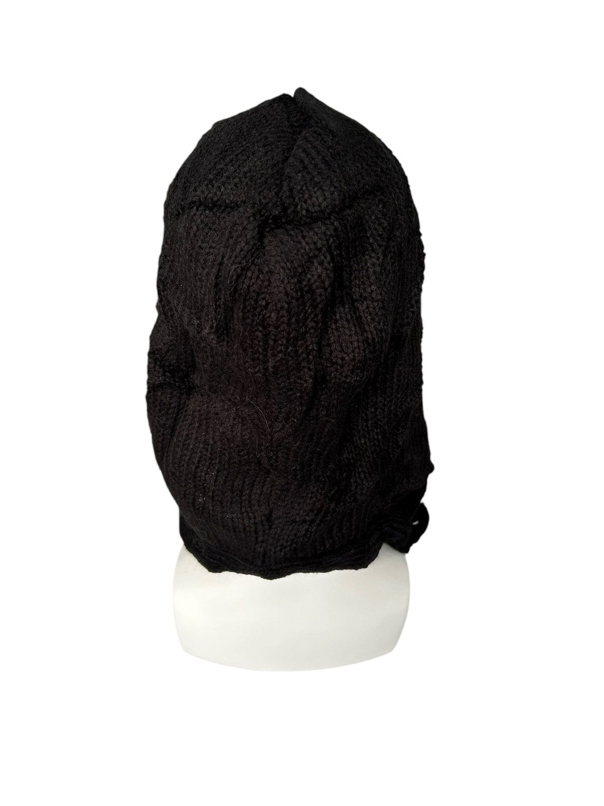 Japanese Brand × Kapital × Vintage Japanese Punk Bondage Style Knitt Fur big Beanie Balaclava ☠️ Size ONE SIZE - 3 Thumbnail