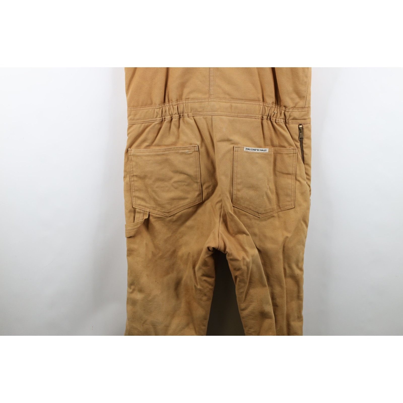 Walls Vintage 90s Walls Distressed Quilted Canvas Overalls Size US 30 / EU 46 - 20 Thumbnail
