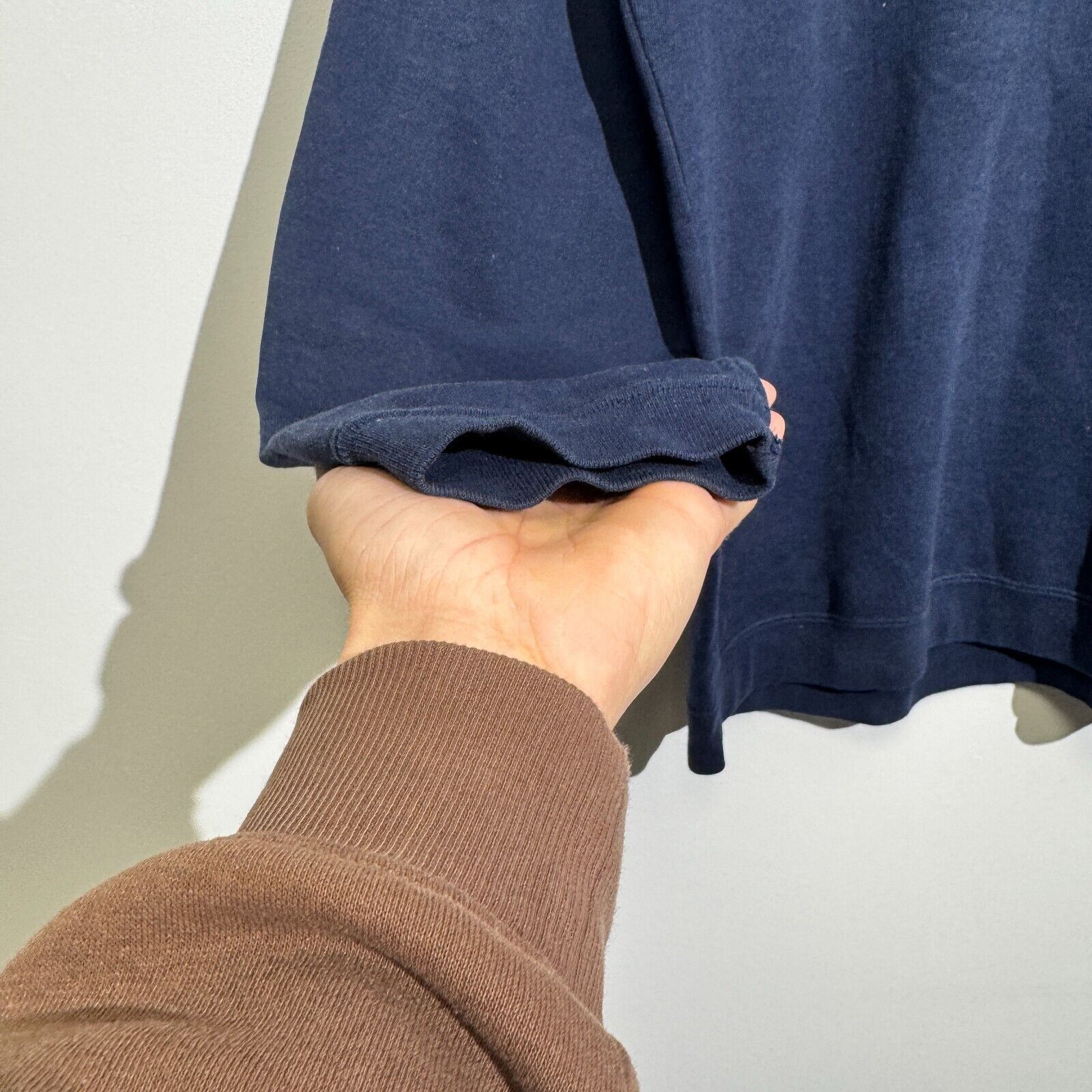 Vintage Vintage Unisex Navy Blue Cotton Crewneck Size L Regular Fit Size US L / EU 52-54 / 3 - 6 Thumbnail