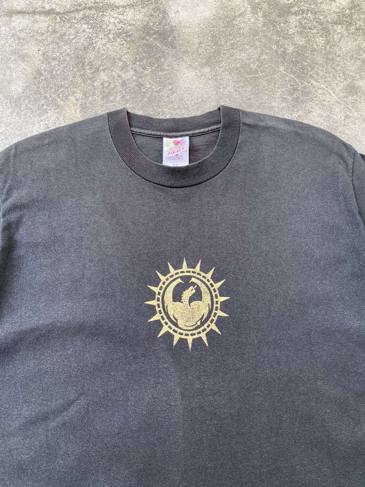 Vintage Vintage 90s Dragon Skateboards Center Thrashed Tees Size US M / EU 48-50 / 2 - 4 Thumbnail