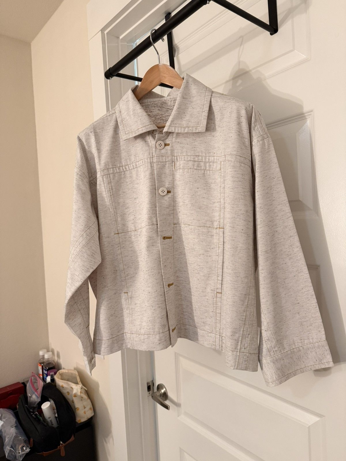 Issey Miyake ME Multi-color reversible denim jacket