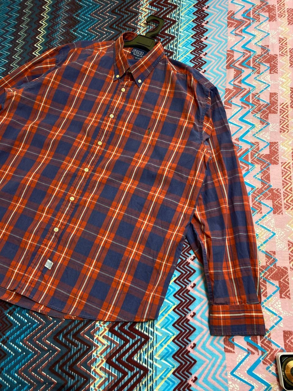 Polo Ralph Lauren × Vintage Vintage 90s Polo Ralph Lauren Plaid Pattern Shirt Button Up Size US M / EU 48-50 / 2 - 6 Thumbnail